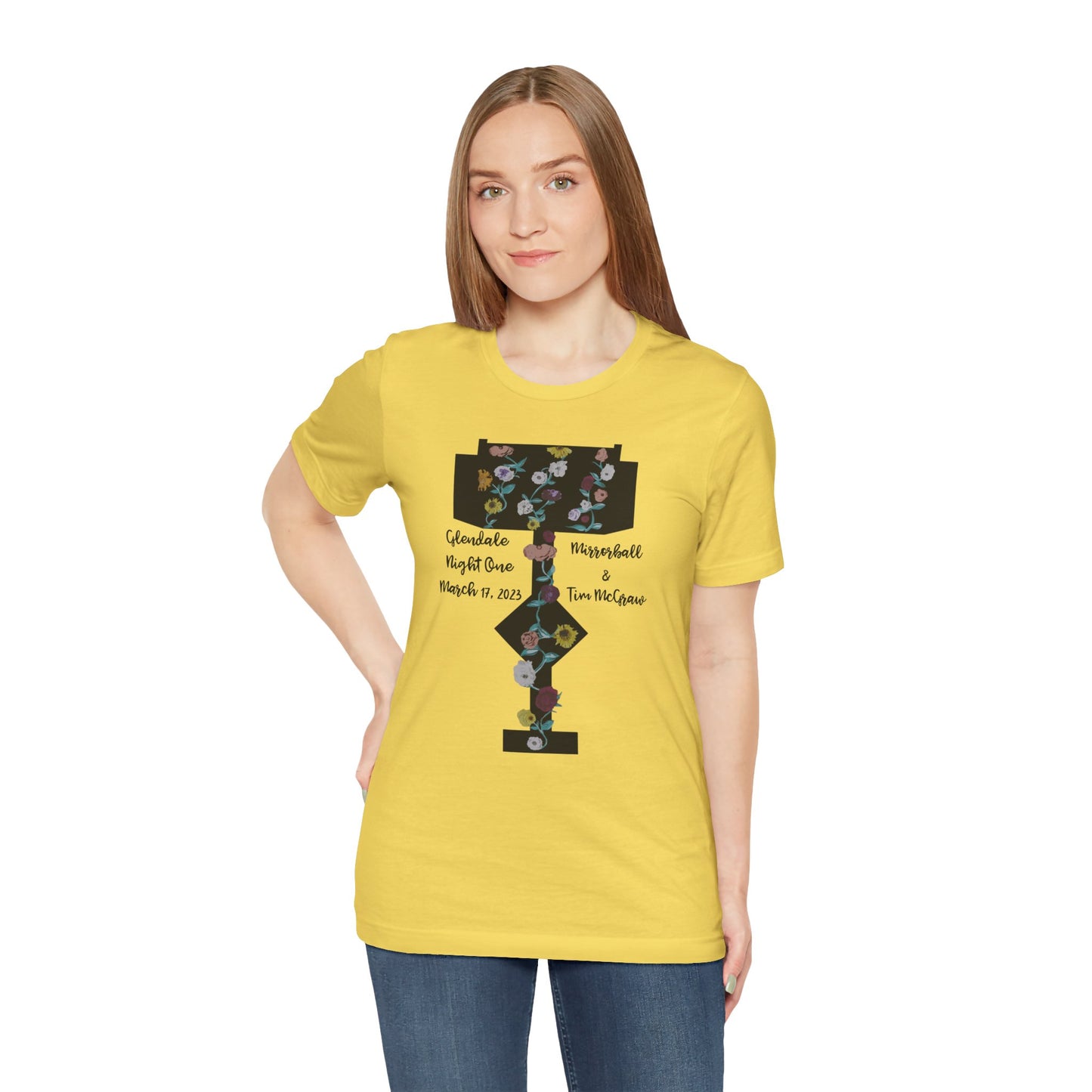 Custom Dates and Surprise Songs - Stage Flowers - Long Live - Unisex Jersey Short Sleeve Tee