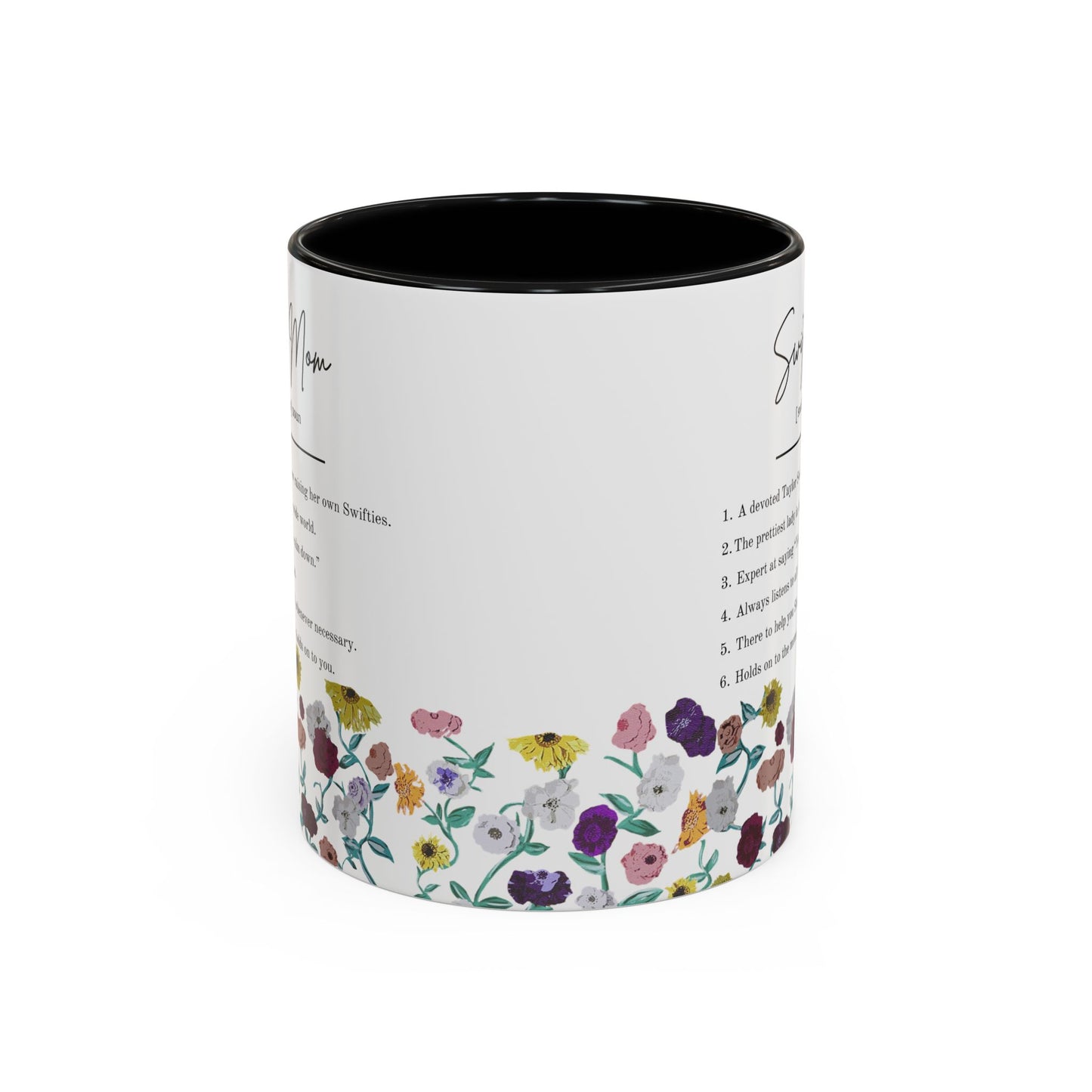 Swiftie Mom Acoustic Set Floral Piano Design - Accent Coffee Mug (11oz)