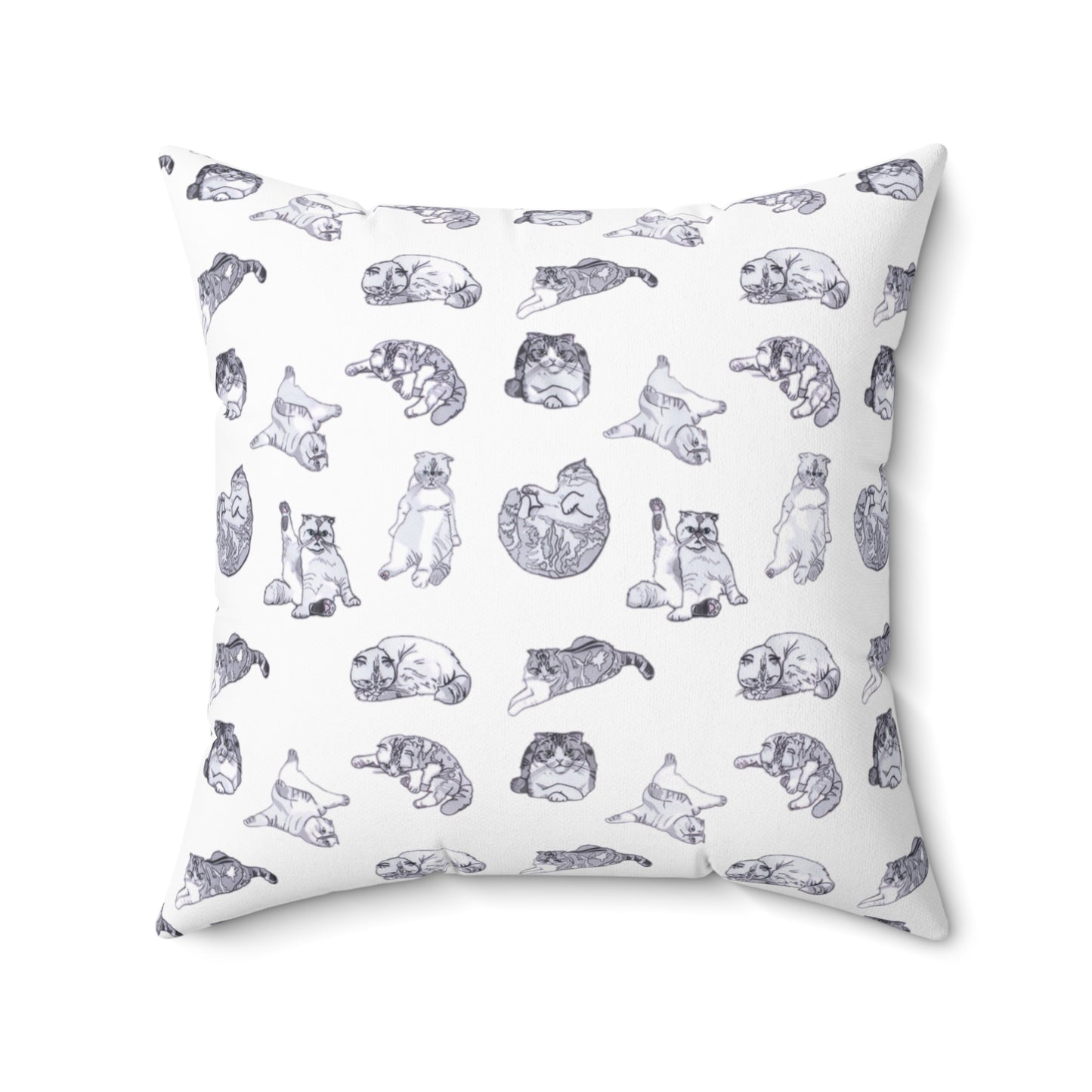 TayTay Cats - Spun Polyester Square Pillow