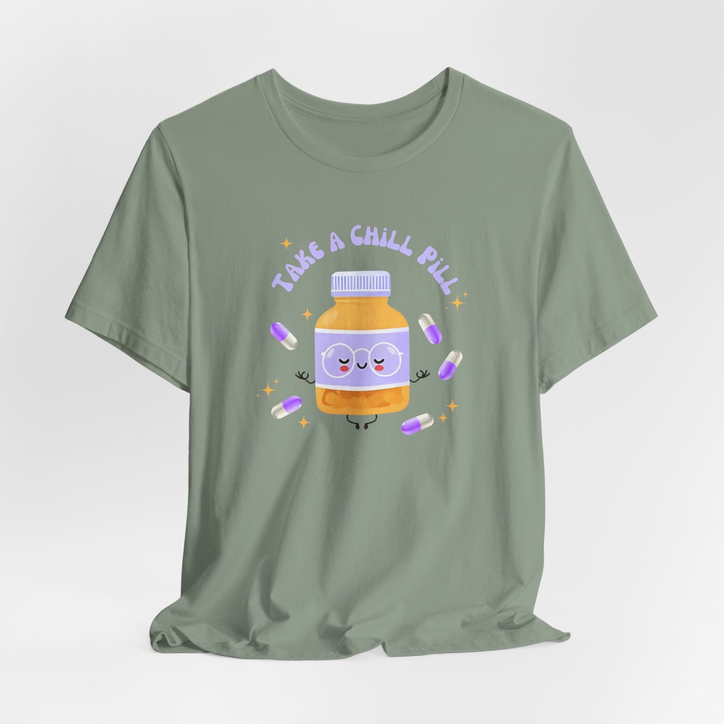 take a chill pill - Unisex Jersey Short Sleeve Tee