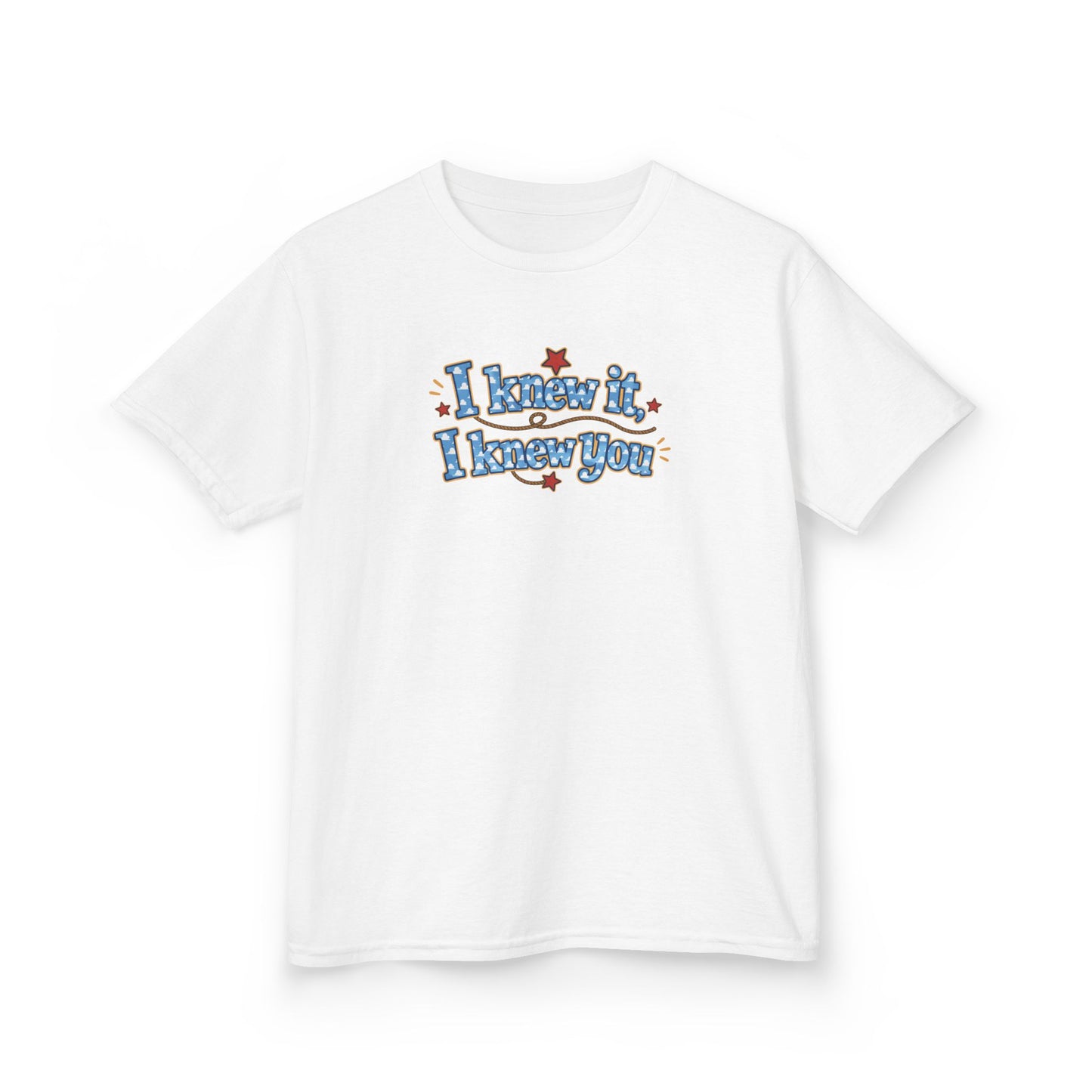 Kids Tee — "I Know It, I Knew You" Retro Star Graphic