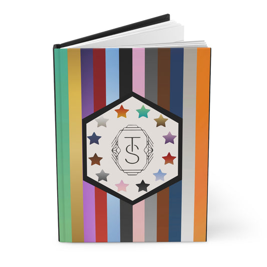 Updated TAYpendence Day - Colorful Star Pattern Hardcover Journal - Personalized Writing, Gift for Students, Art Journal, Travel Diary, Graduation Gifts