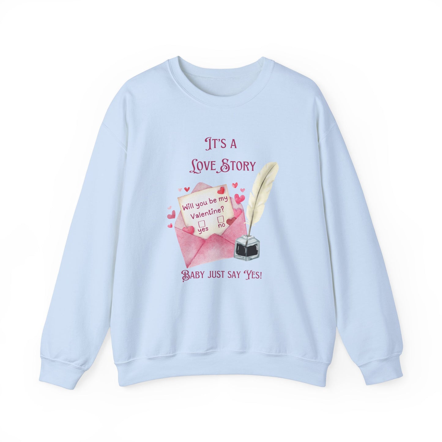 Love Story - Valentine - Unisex Heavy Blend™ Crewneck Sweatshirt