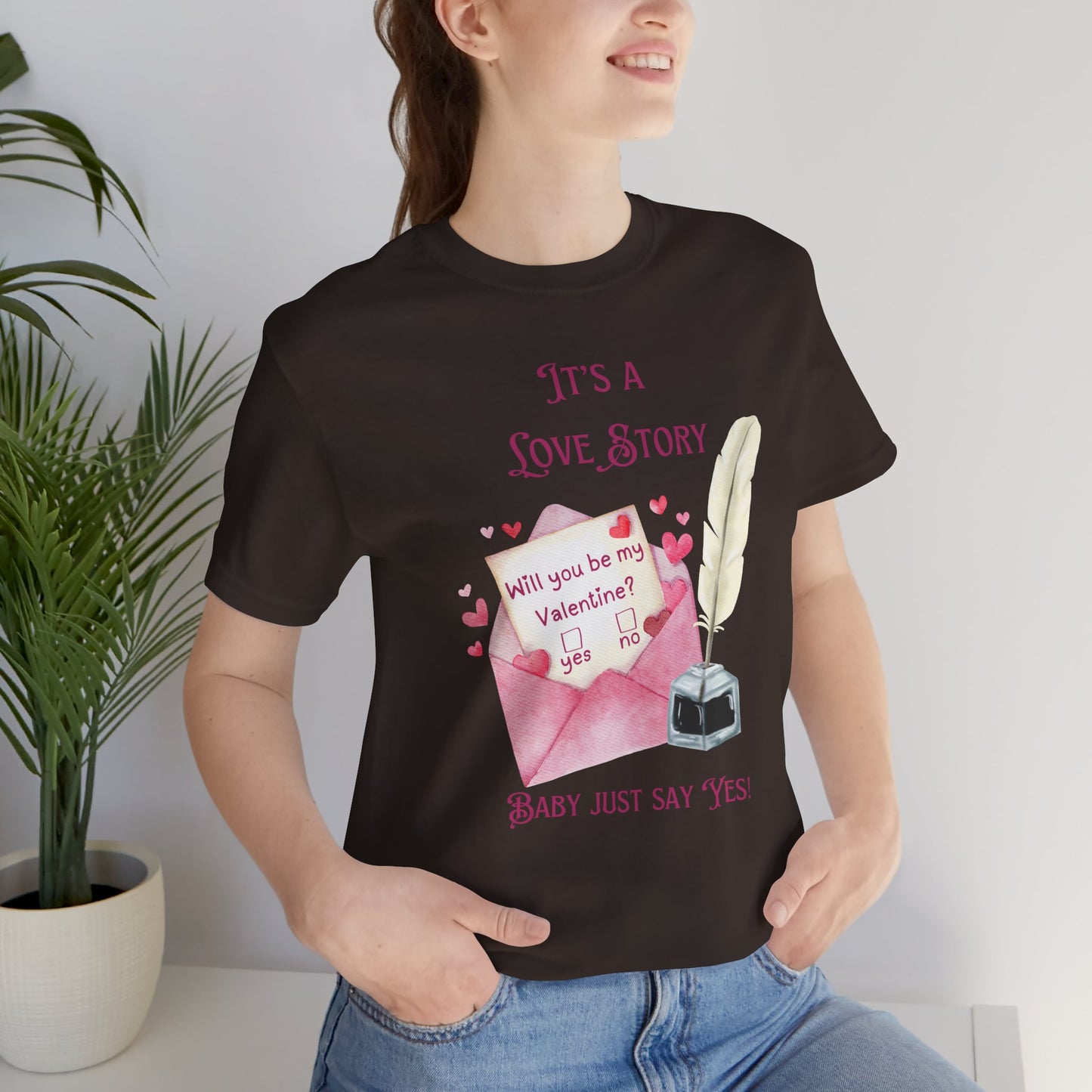 Love Story Valentine - Unisex Jersey Short Sleeve Tee