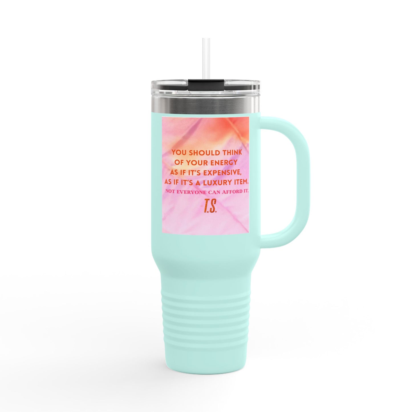 Luxury Energy Inspirational Insulated Travel Mug, 40oz - Motivational Coffee Cup, Perfect Gift for Self-Care, College Student Tumbler, Travel Mug, [...]