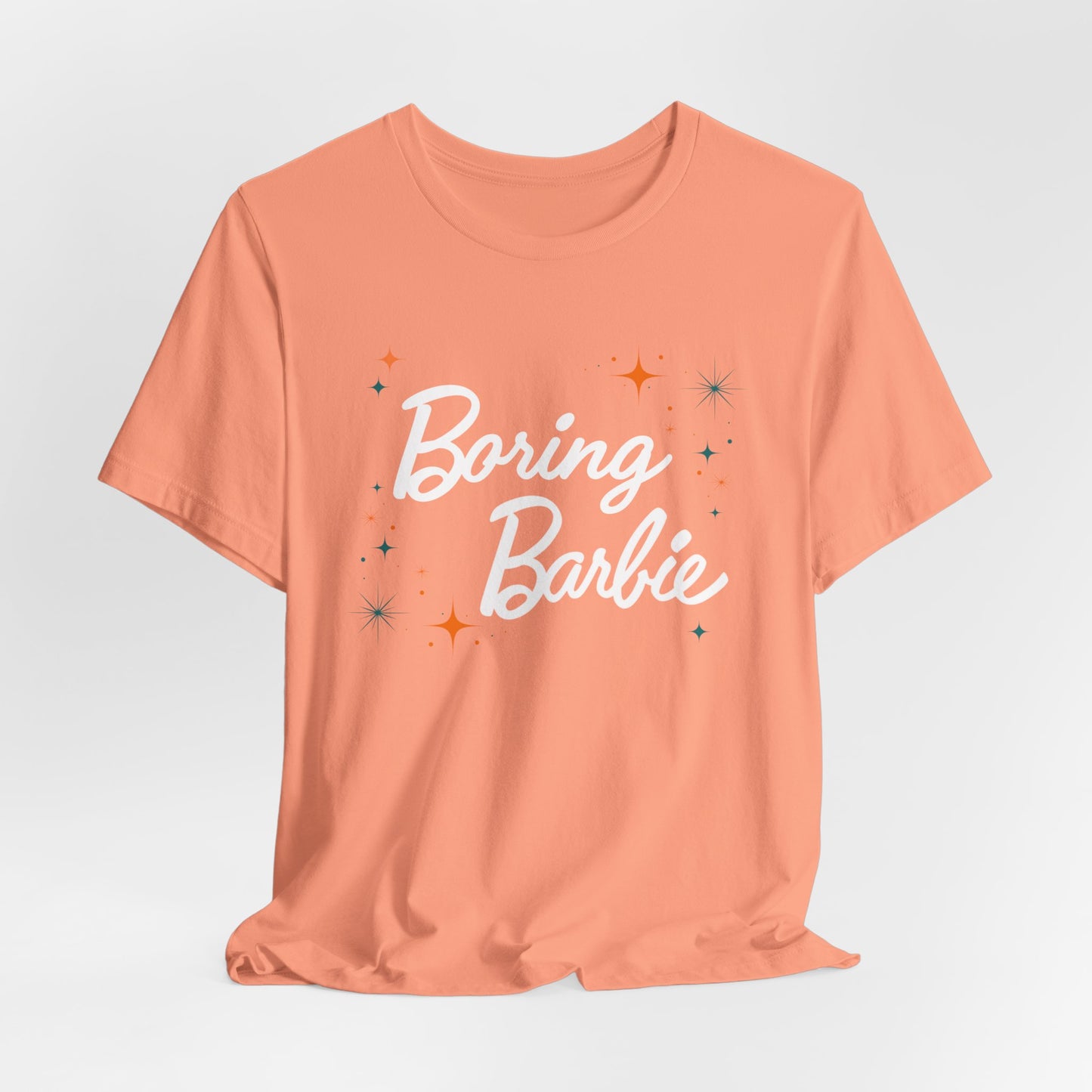 Boring B Orange and Teals Unisex Tee, Fun Casual Shirt, Gift for Fans, Summer Vibes, Statement Tee for Parties, Unique Fashion