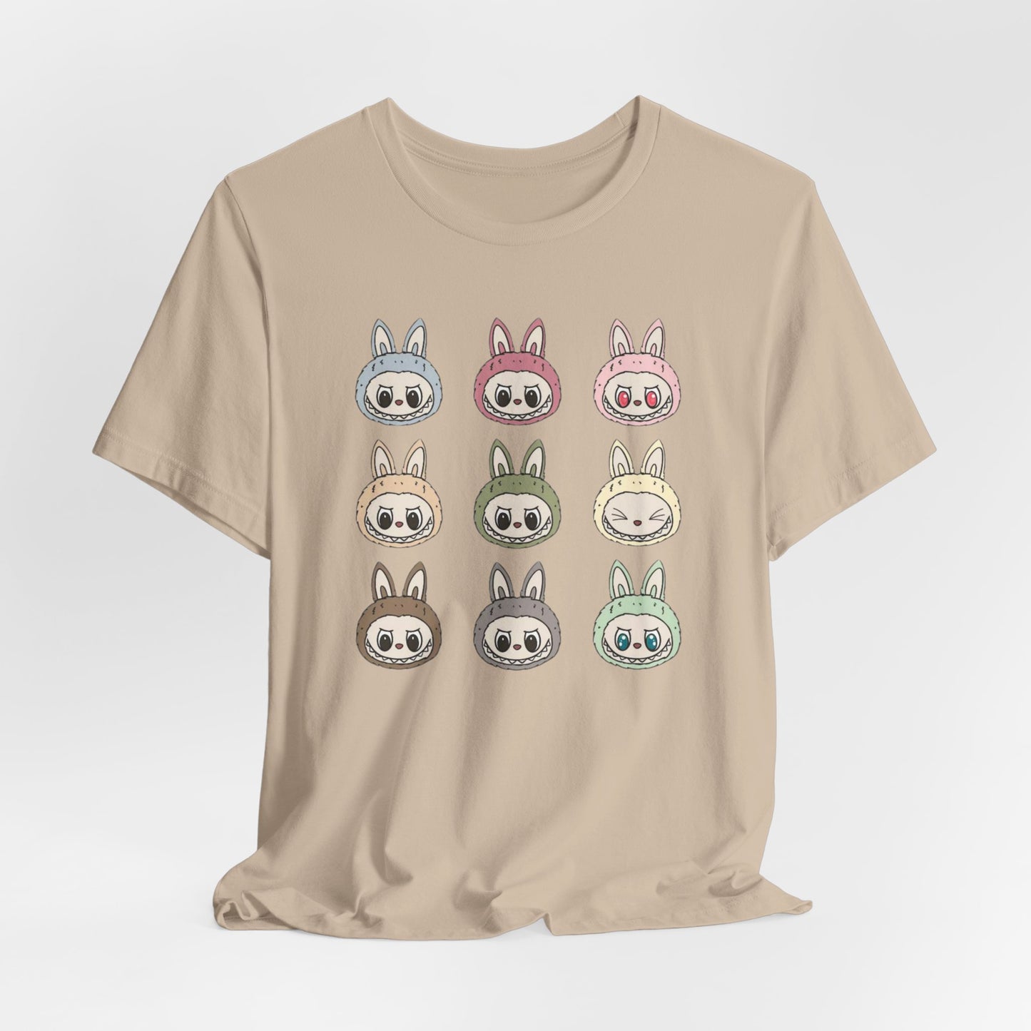 Character Faces Unisex Bella Canvas Tee, Graphic T-Shirt, Spring Fashion, Gift for Animal Lovers, Casual Wear