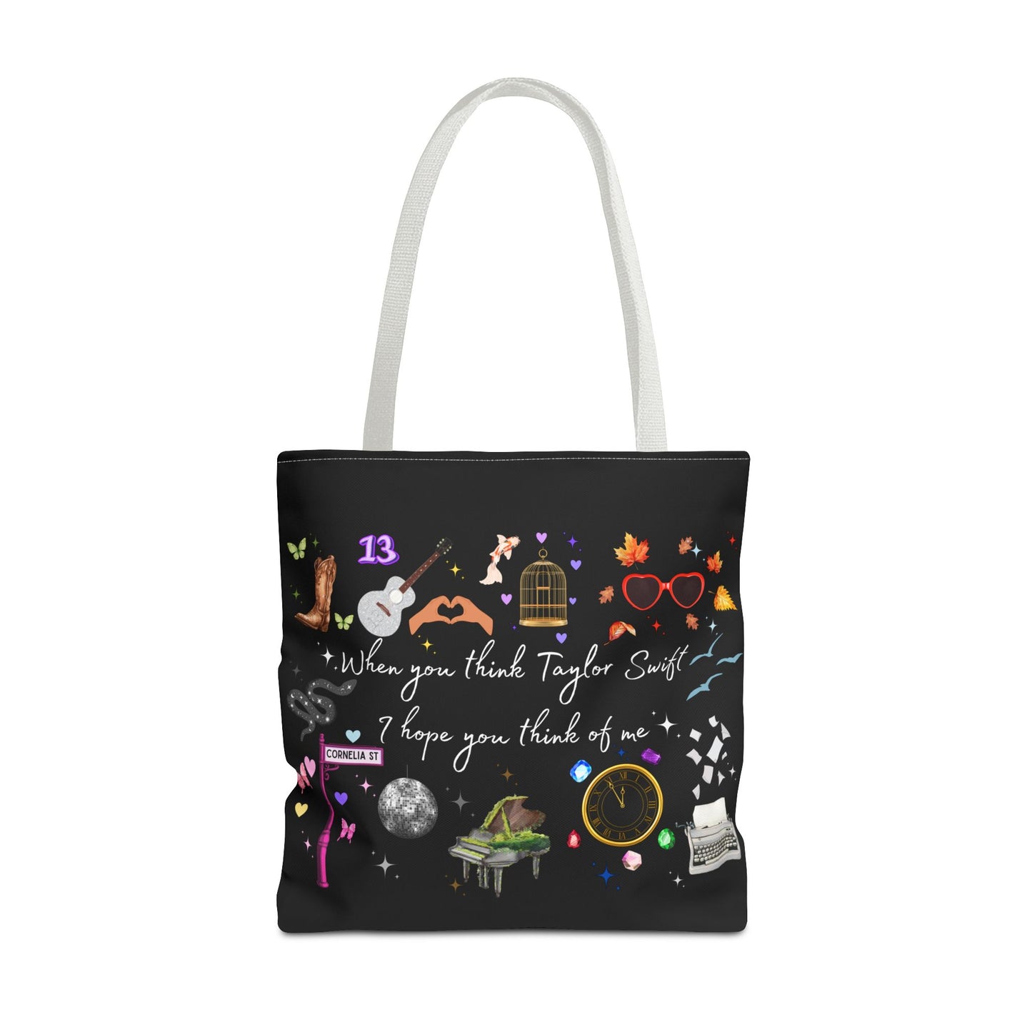 I hope you think of me Tote Bag, Music Lover Gift, Stylish Reusable Bag, Concert Accessory, Fan Merchandise
