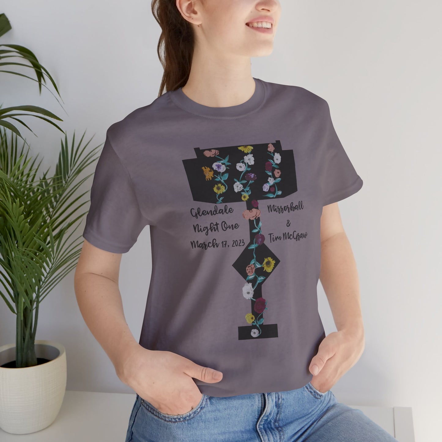 Custom Dates and Surprise Songs - Stage Flowers - Long Live - Unisex Jersey Short Sleeve Tee