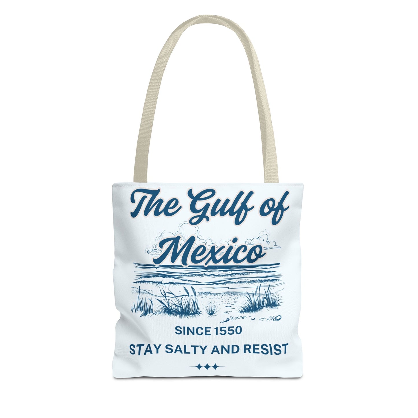 Beach-Themed Tote Bag, Gulf of Mexico Design, Nautical Carryall, Summer Essential, Gift for Beach Lovers, Eco-Friendly Bag