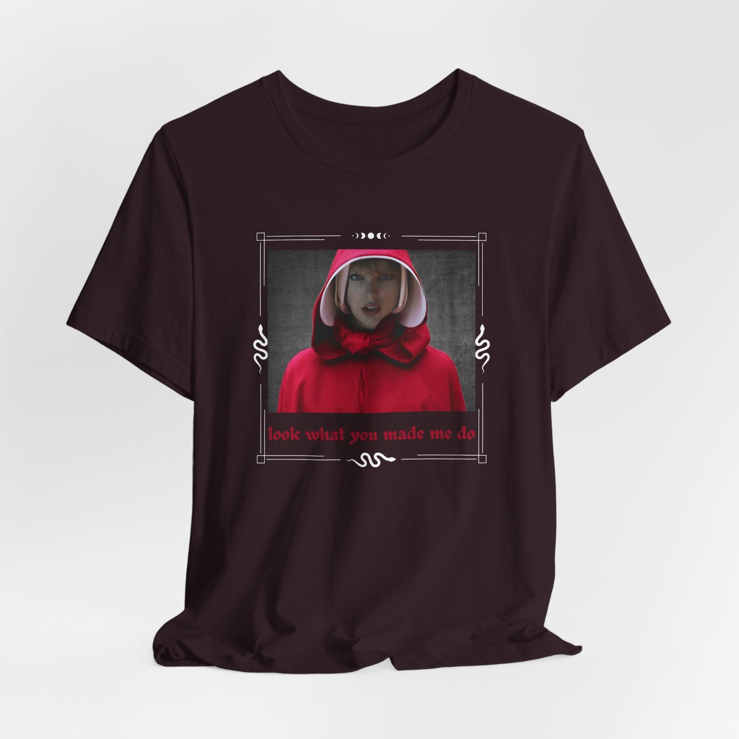Unisex Graphic Tee - Red Cloak - Look What You Made Me Do, Casual Wear, Gift for Fans, Trendy T-Shirt, Streetwear, Unisex Style