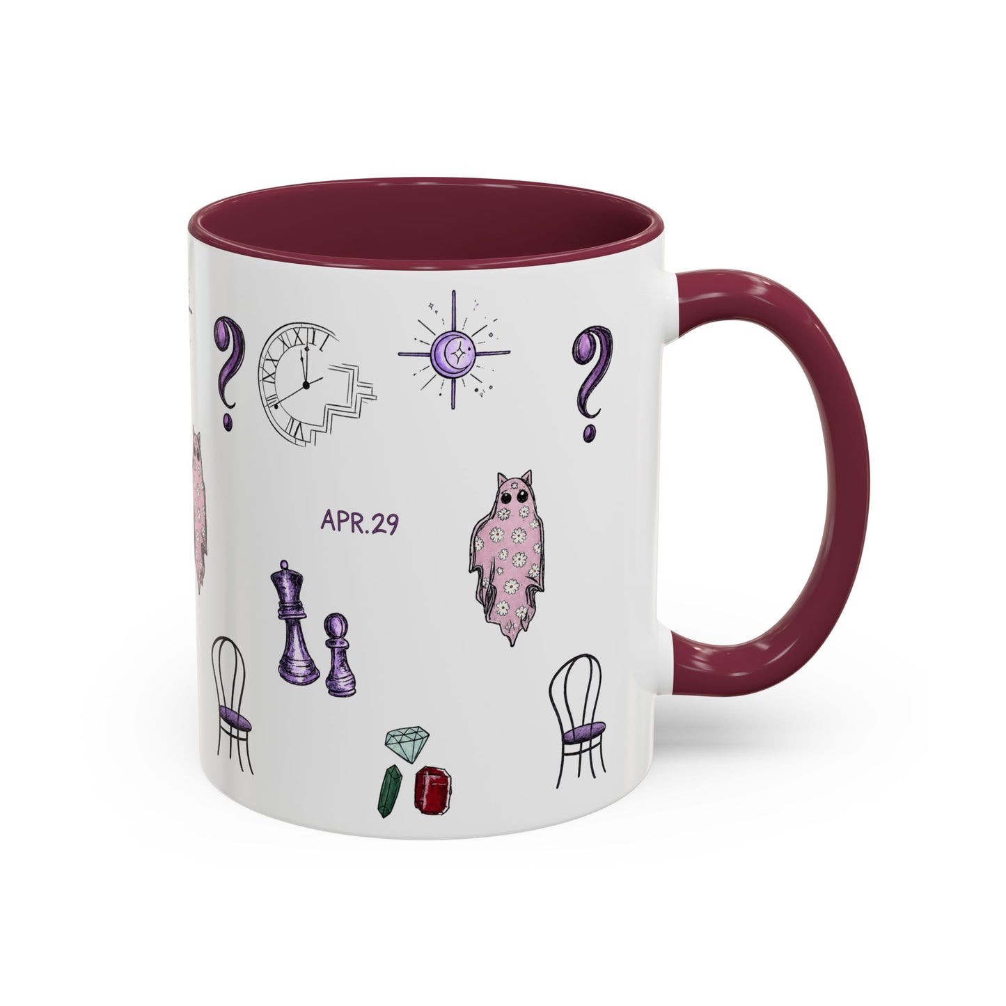 Midnights Icons Coffee Mug — Cute Illustrated Symbol Collage (11oz)