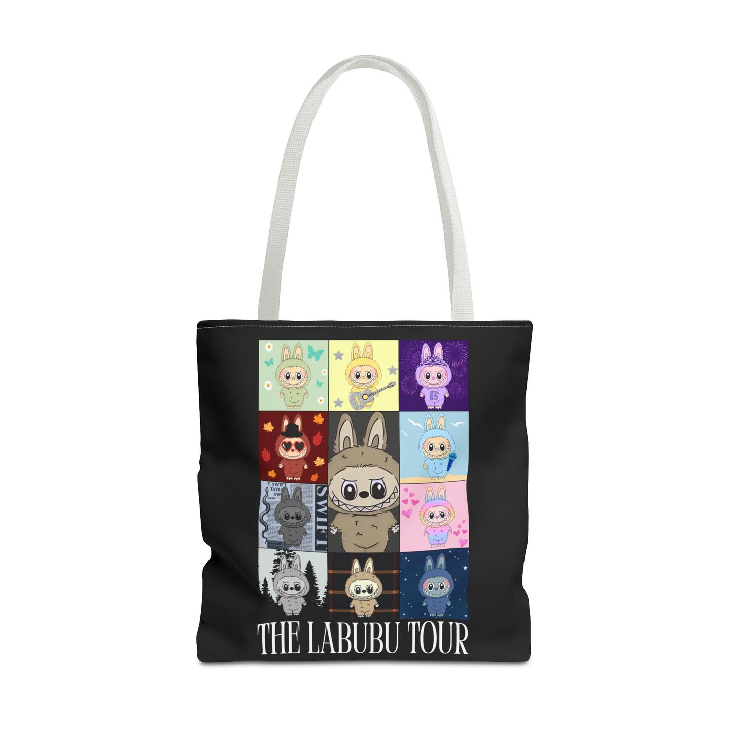 Cute Character Tour Tote Bag | Swiftie Gift | Cartoon Style, Anime Accessories, Gift for Kids, Everyday Use, Eco-Friendly Shopping