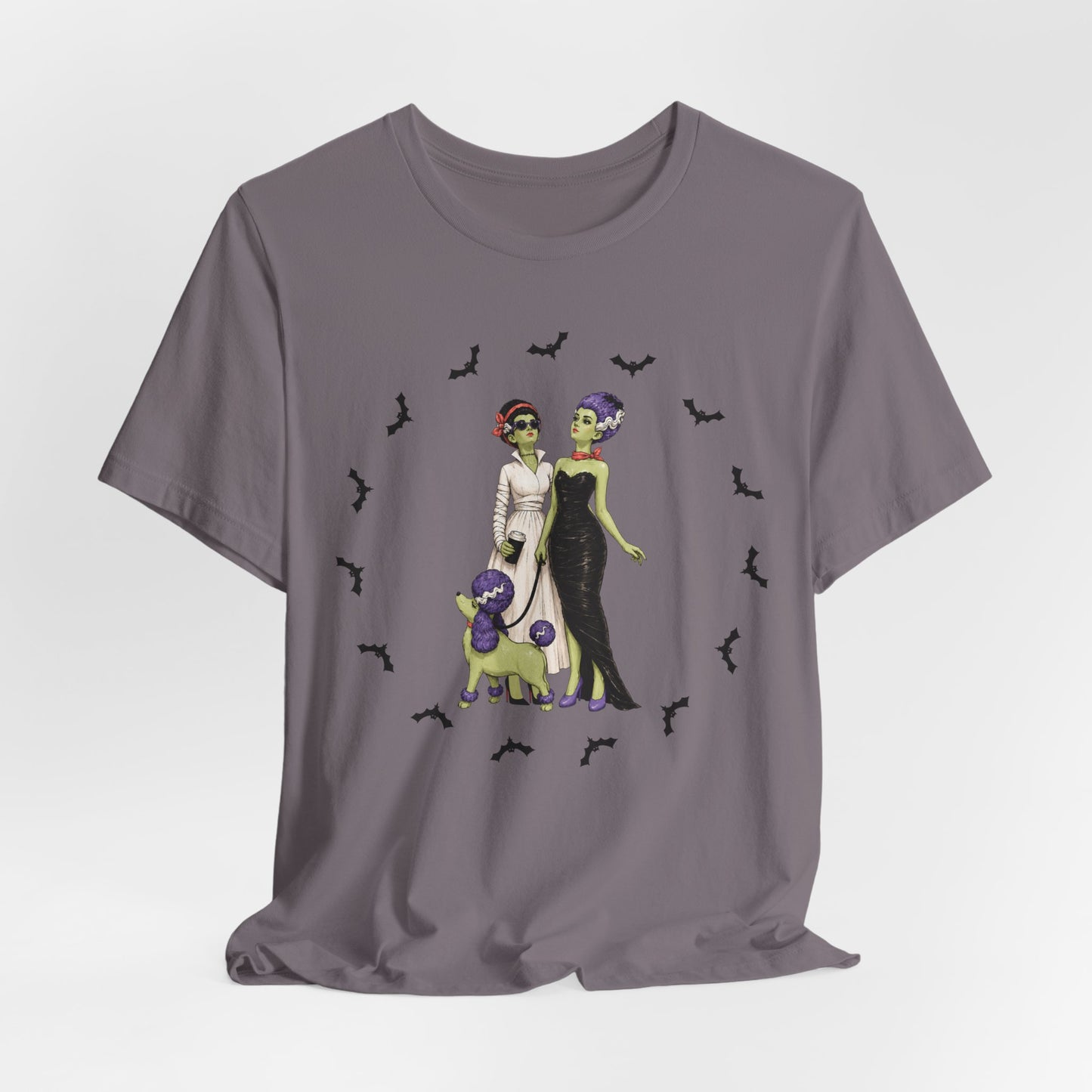 Monster Brides - Gothic Dog Walk Tee — Lesbian Couple Shirt