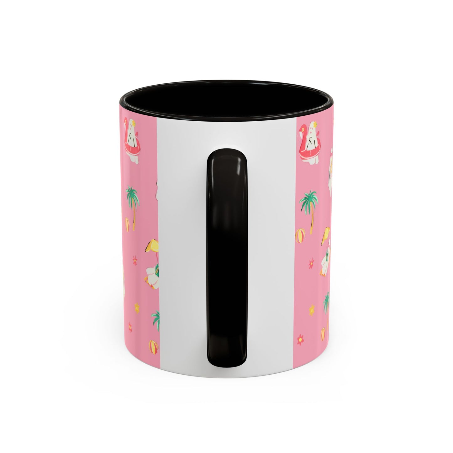 Pink Summerween Ghostie Mugs - Fun Gift, Beach Decor, Unique Coffee Cup, Cute Summer Drinkware, Perfect for Summer