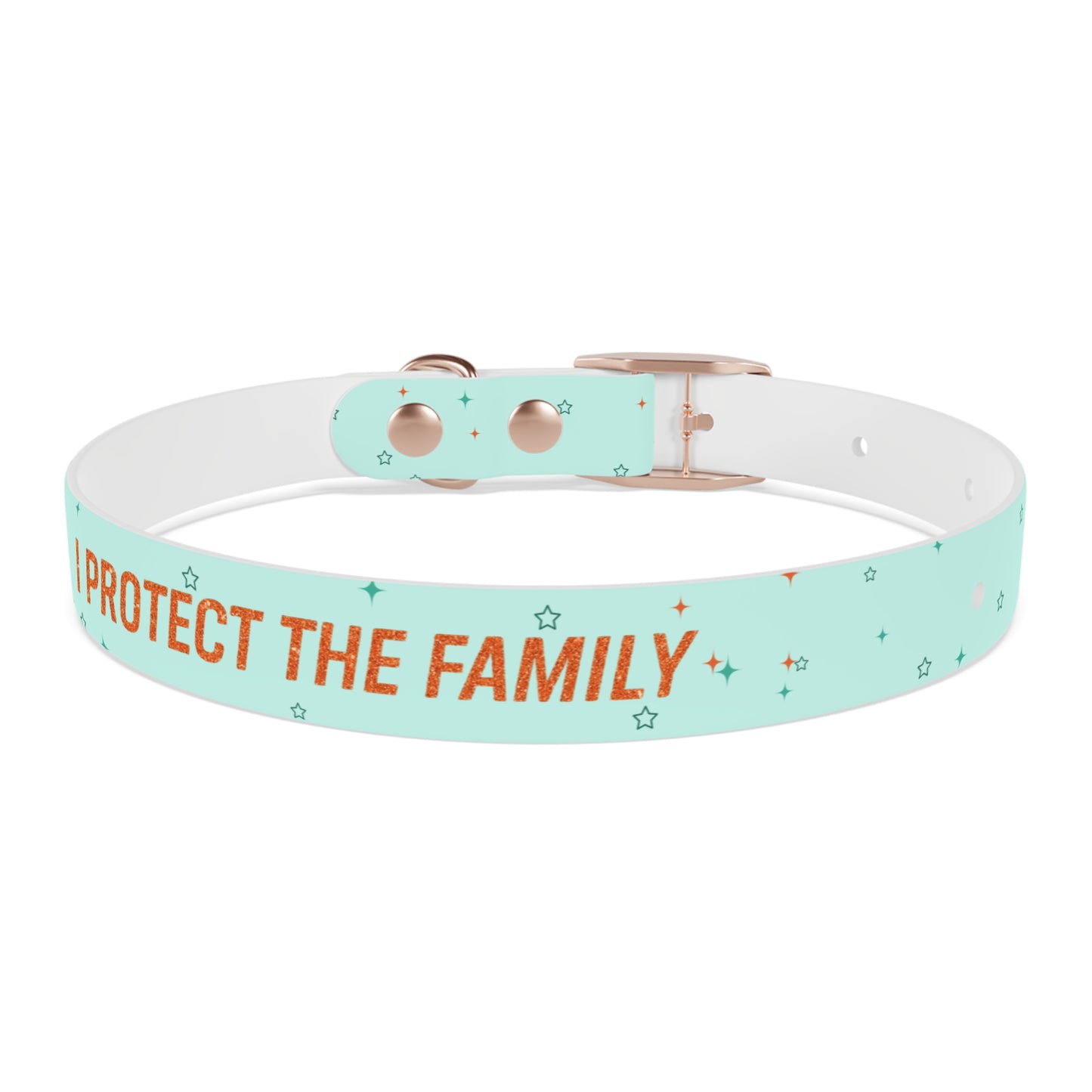 I PROTECT THE FAMILY Pet Collar, Stylish Pet Accessory, Personalized Dog Gear, Gift for Dog Lovers, Unique Pet Fashion