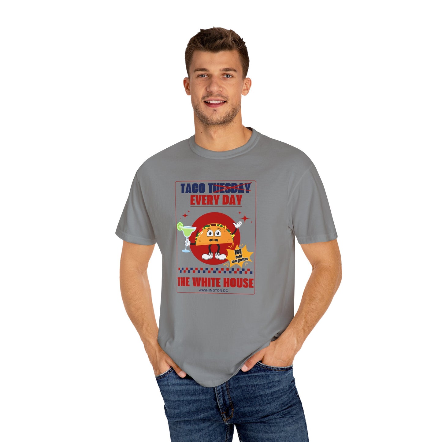 Taco Tuesday Trump Comfort Colors T-Shirt, Fun Graphic Tee, Unisex Casual Wear, Gift for Food Lovers, Everyday Apparel