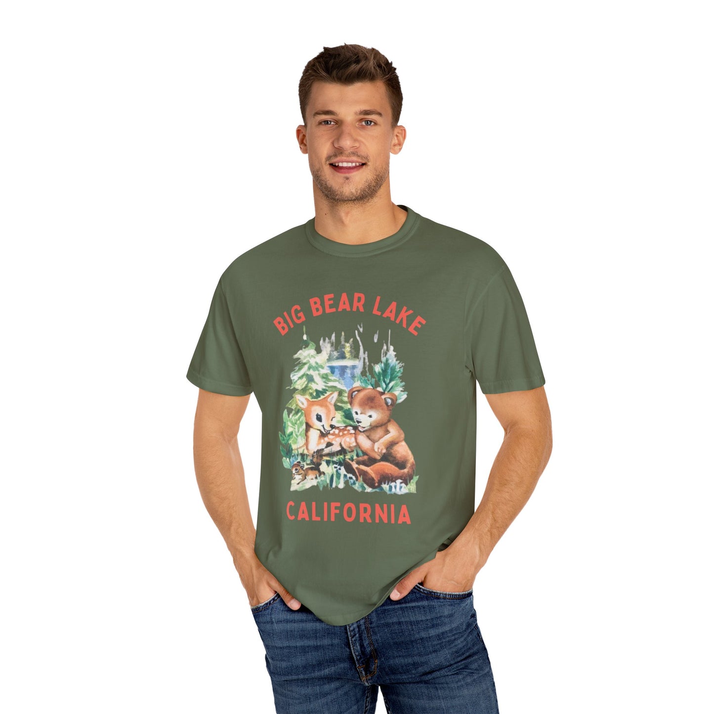 Big Bear Lake Unisex Garment-Dyed T-shirt