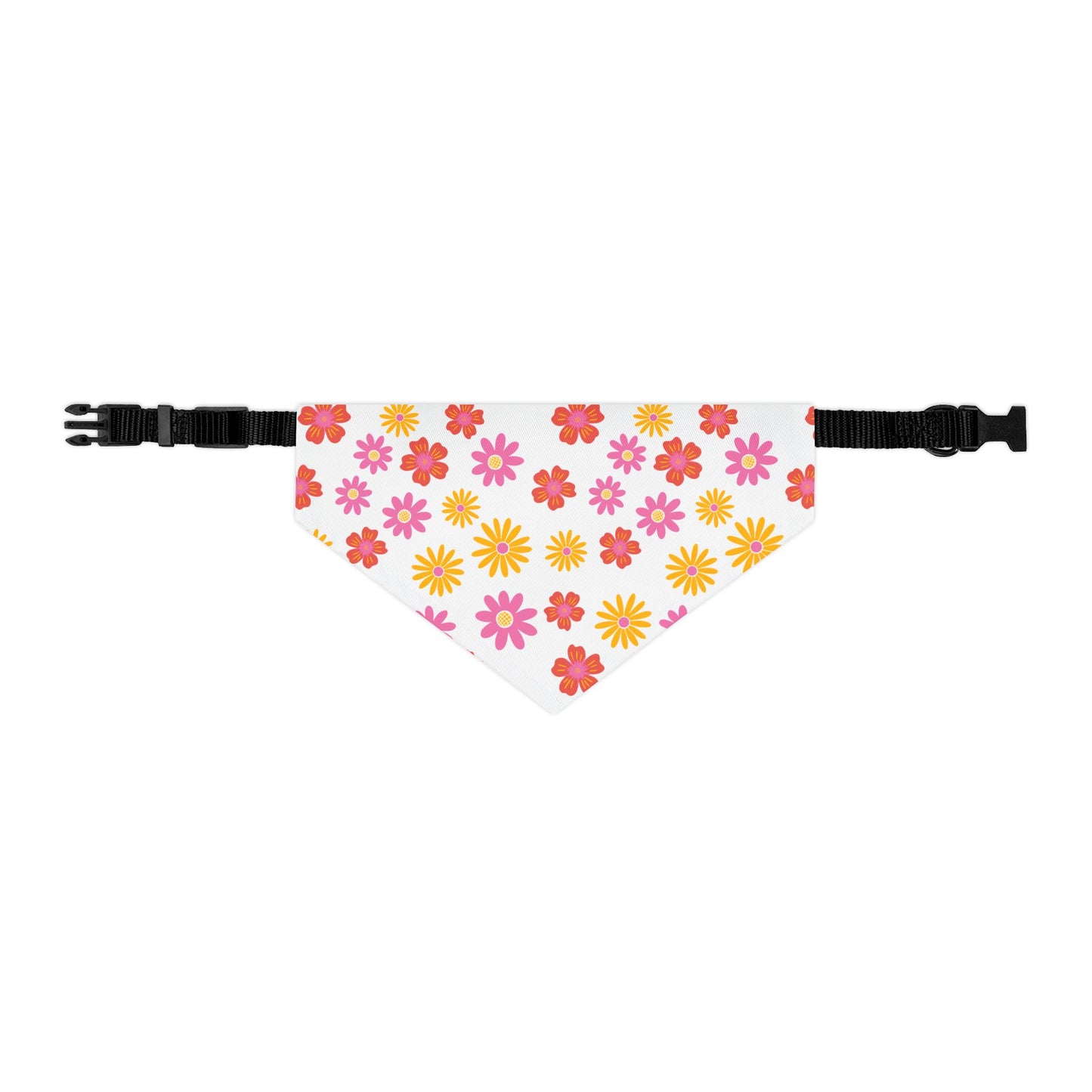 Floral Pet Bandana Collar, Cute Dog Accessories, Spring Pet Fashion, Flower Pattern Dog Scarf, Pet Celebration Gear