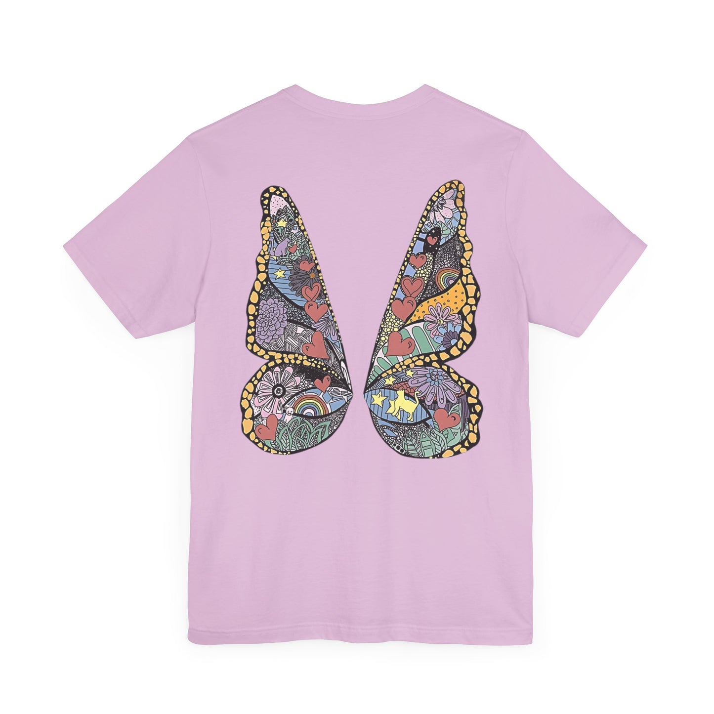 ME! butterfly wings front and back - Unisex Jersey Short Sleeve Tee