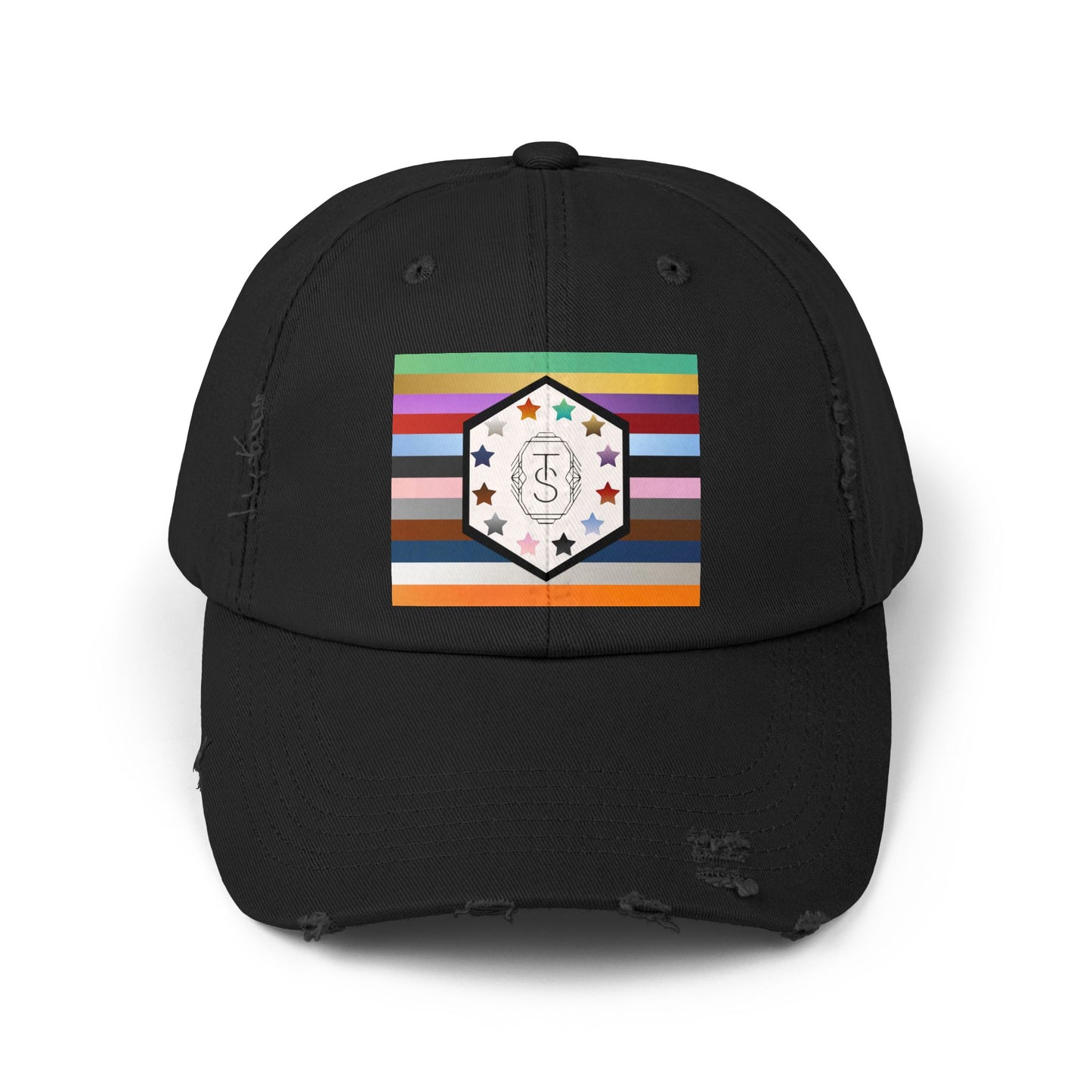 TAY-pendence Day - Stylish Unisex Distressed Cap with Colorful Hexagon Design, Casual Hat for Everyday Wear, Gift for Trendsetters, Summer Accessory, Fit [...]