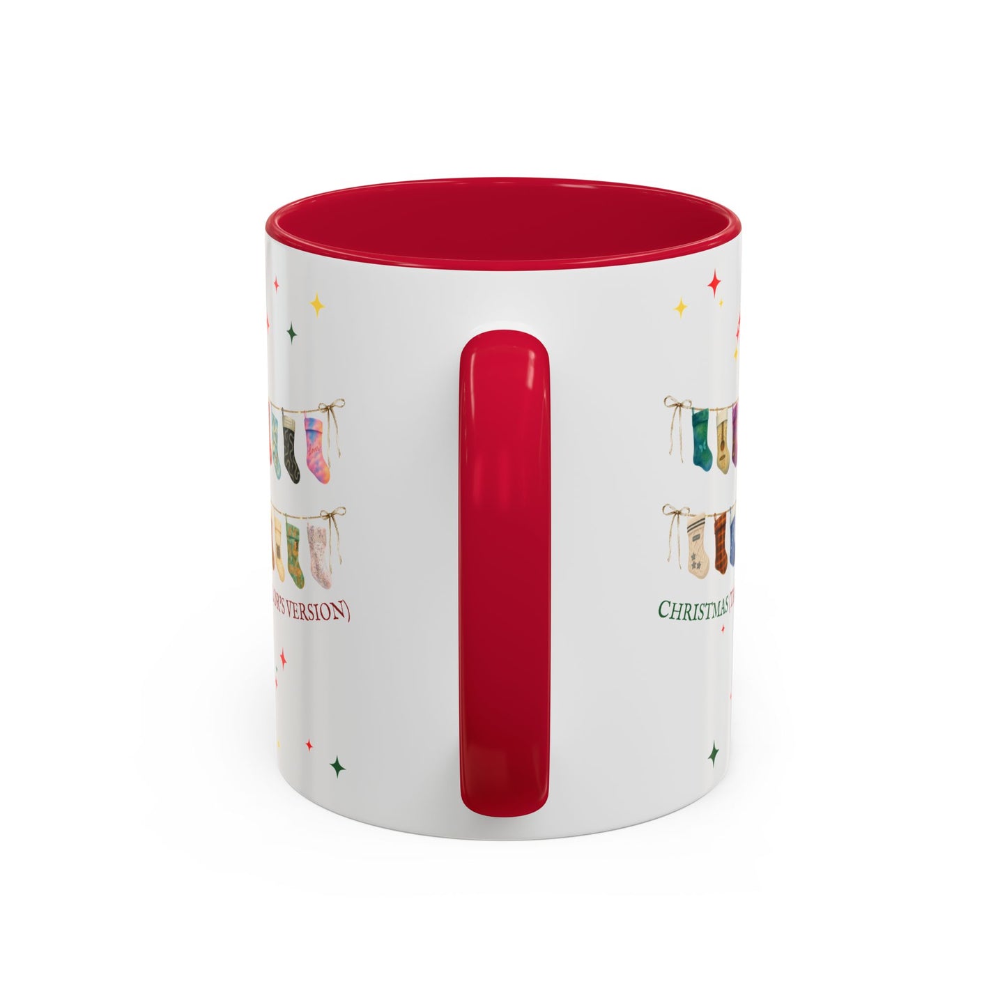 Christmas Stocking Mug — "Christmas (TV)" Colorful Holiday Coffee Cup (11oz)
