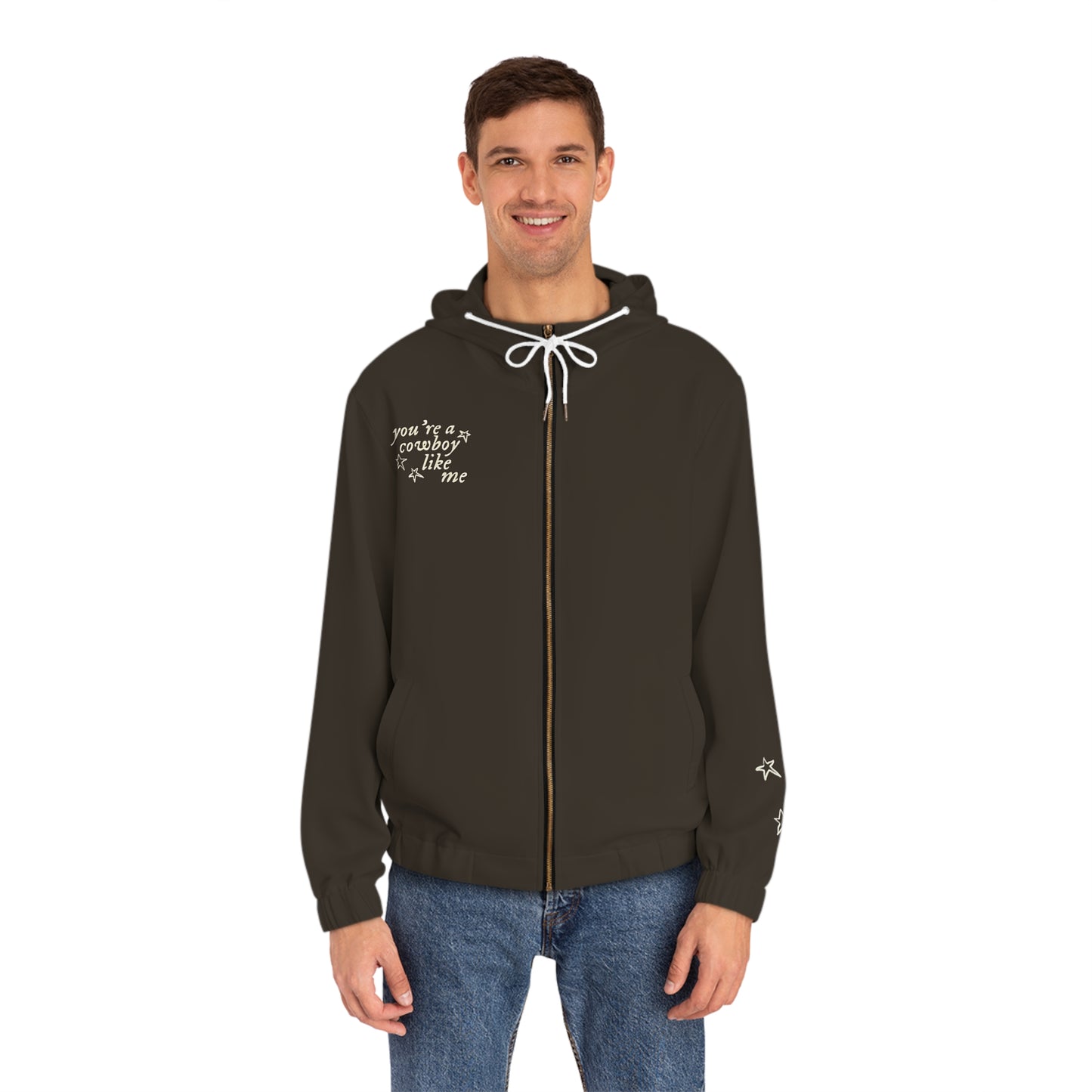 Eyes Full of Stars - Men's Full-Zip Hooded Jacket