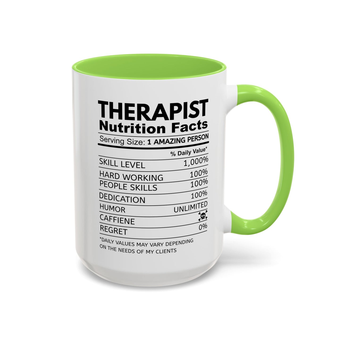 Colorful Therapist Nutrition Facts Mug - Perfect Gift for Mental Health Advocates, Unique Coffee Cup, Motivational Gift for Therapists, Funny Office [...]