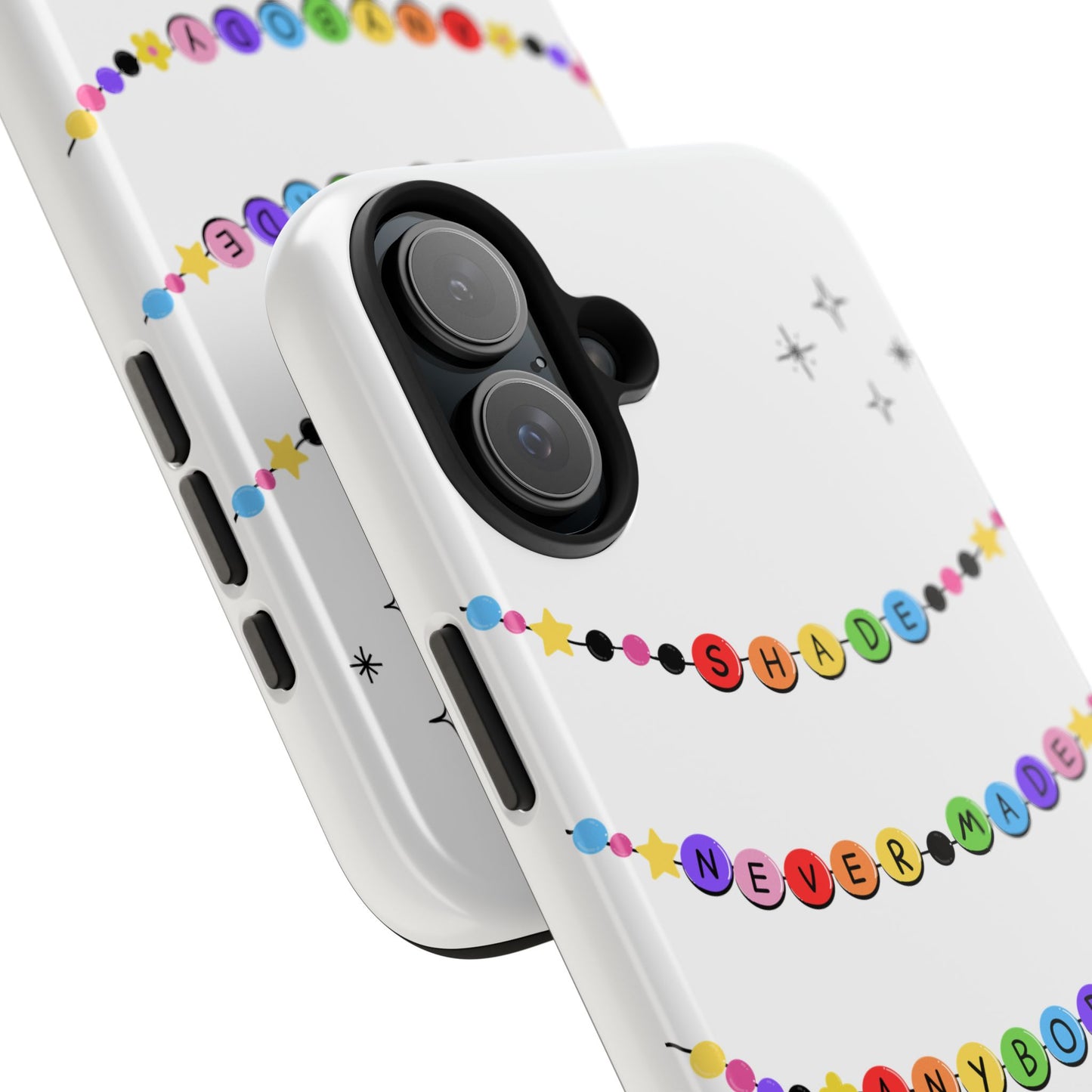 Shade Never Made Anybody Less Gay - Friendship Bracelet Pride - Colorful Statement Phone Cases for Trendsetters, Cute Phone Accessories, Gift for Friends, Rainbow Aesthetic, Vibrant Protective Cases