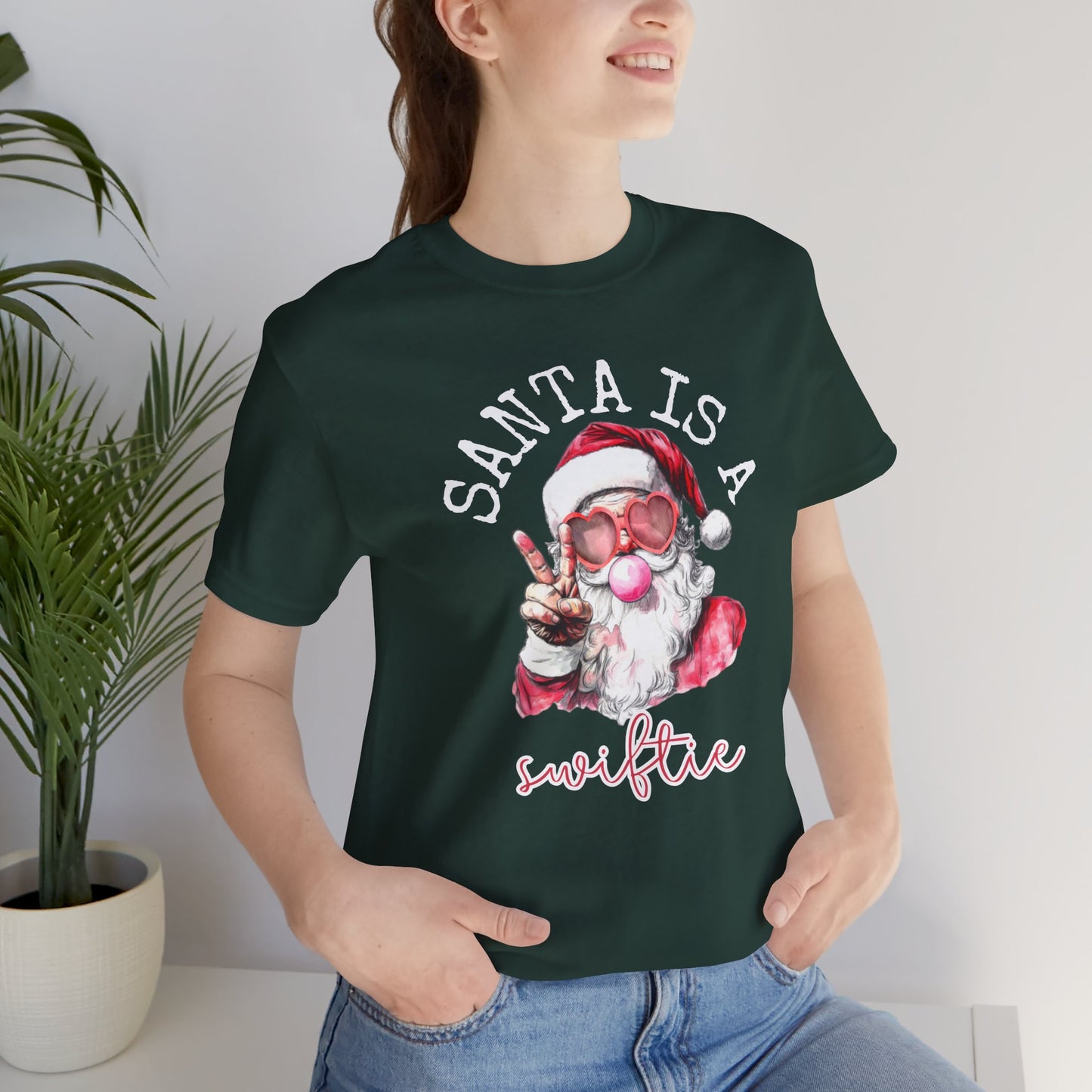 Santa is a Swiftie - Unisex Jersey Short Sleeve Tee