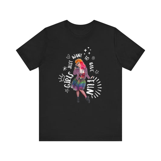 Cyndi - Girls Just Want to Have Fun - Unisex Jersey Short Sleeve Tee