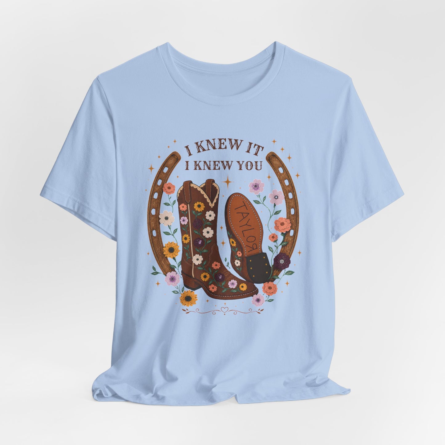 I Knew It I Knew You Cowboy Boots Tee