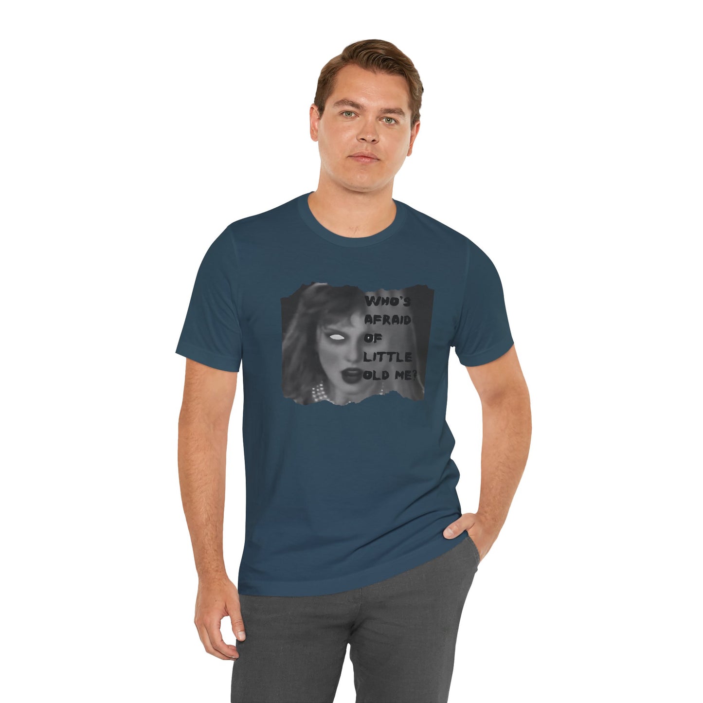 Copy of Who's Afraid of Little Ole Me? Unisex T-Shirt, Halloween Costume Tee, Spooky Gift, Horror Lover Shirt, Statement Tee