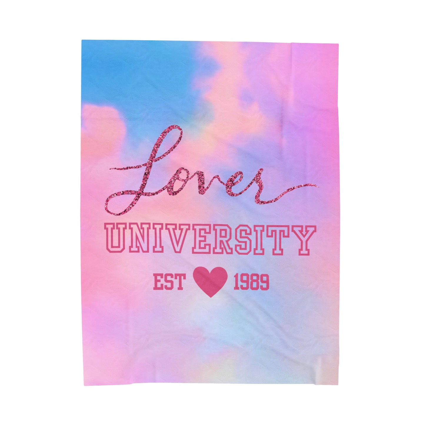 lover university - Velveteen Plush Blanket