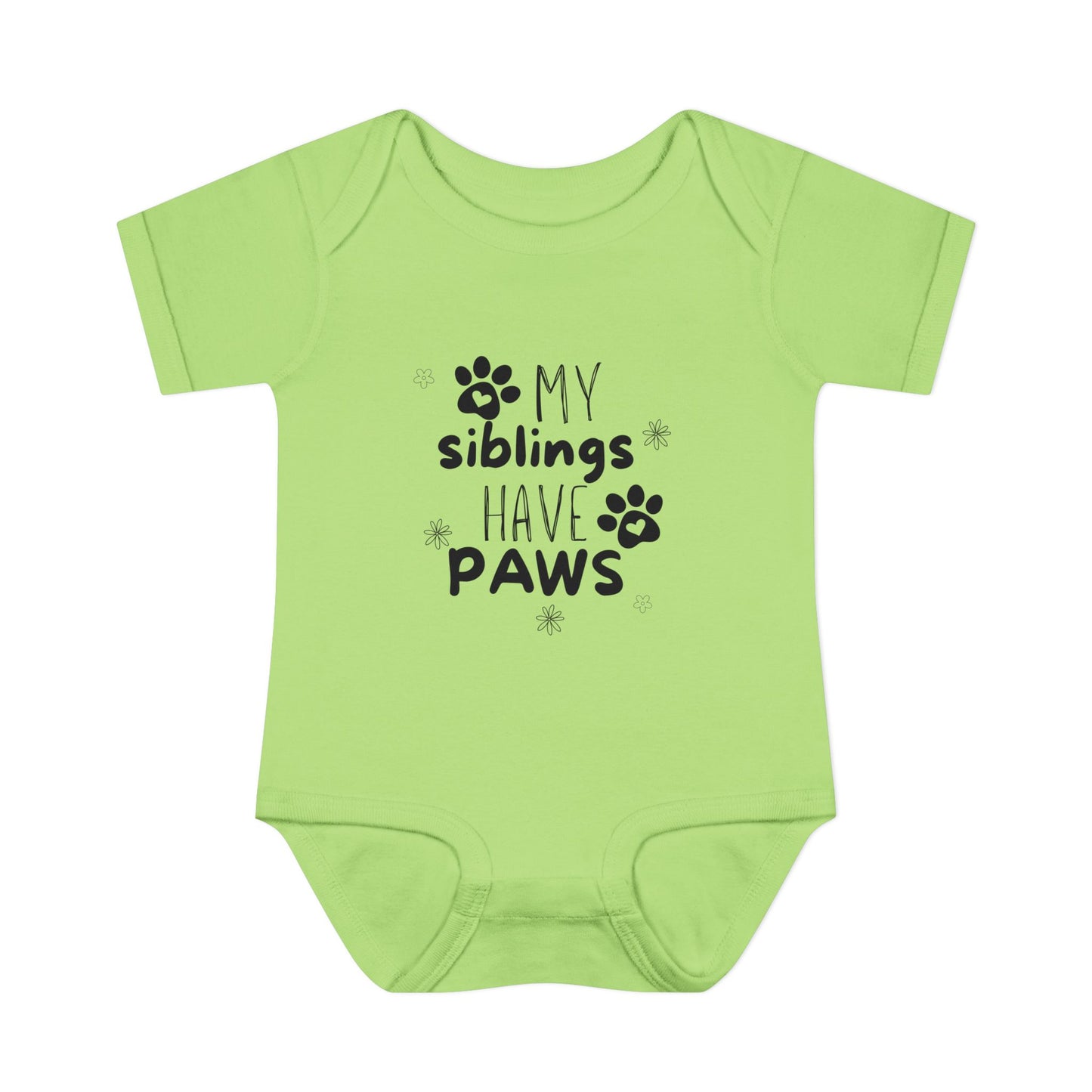 My siblings have paws Bodysuit, Cute Infant Onesie, Pet Lovers Baby Outfit, Baby Shower Gift, Adorable Newborn Clothes