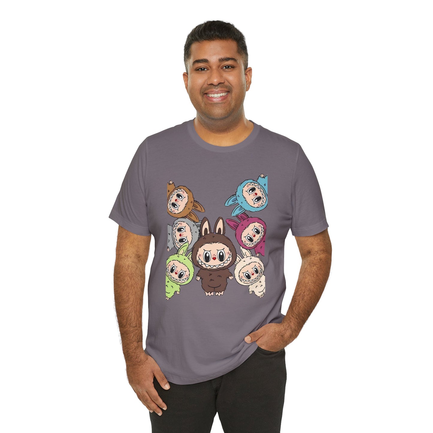Cute Character Tee, Unisex Graphic T-Shirt, Fun Casual Wear, Trendy Tee, Playful Everyday Outfit