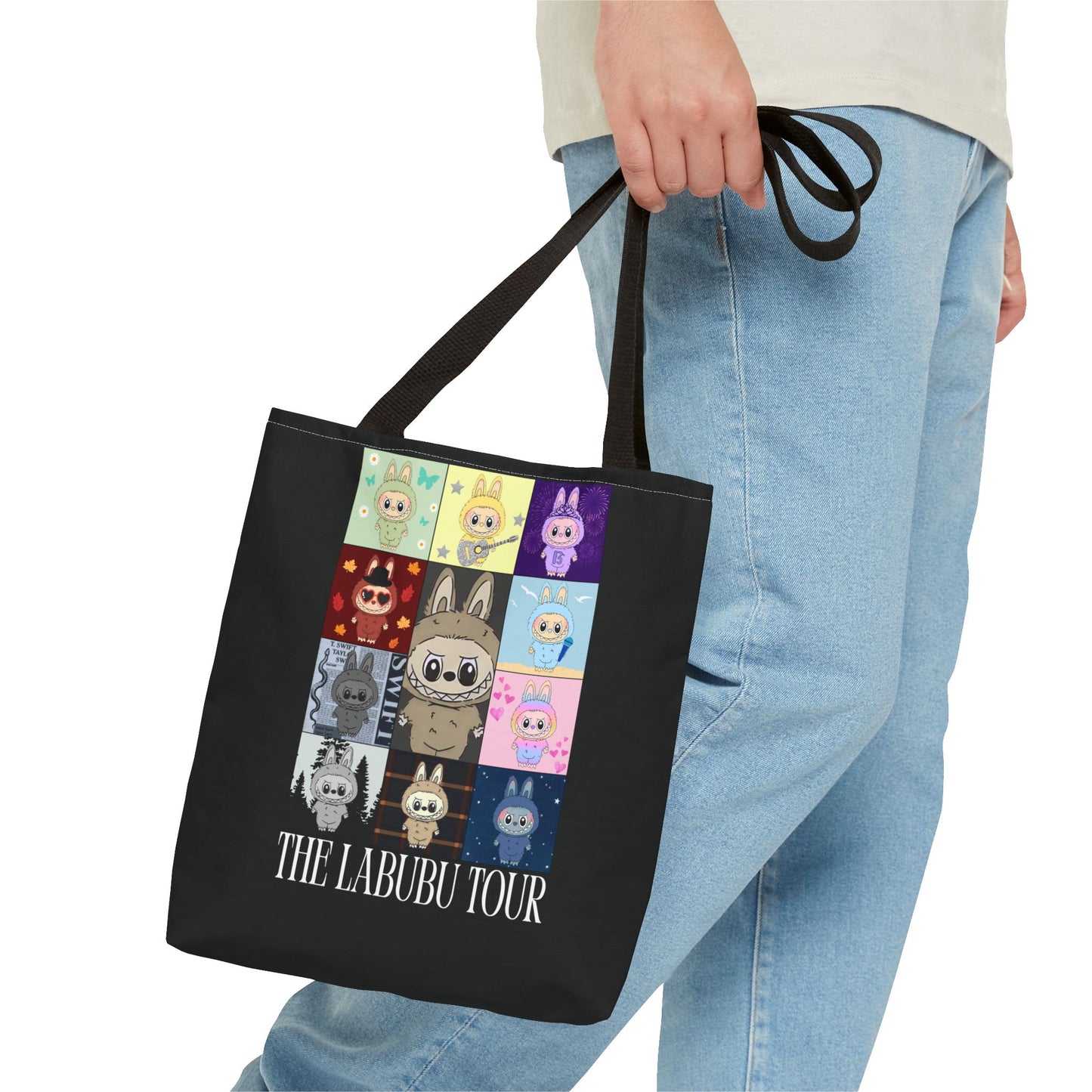 Cute Character Tour Tote Bag | Swiftie Gift | Cartoon Style, Anime Accessories, Gift for Kids, Everyday Use, Eco-Friendly Shopping