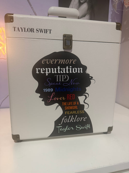 PREORDER Eras Silhouette White Vinyl Storage Case (12")