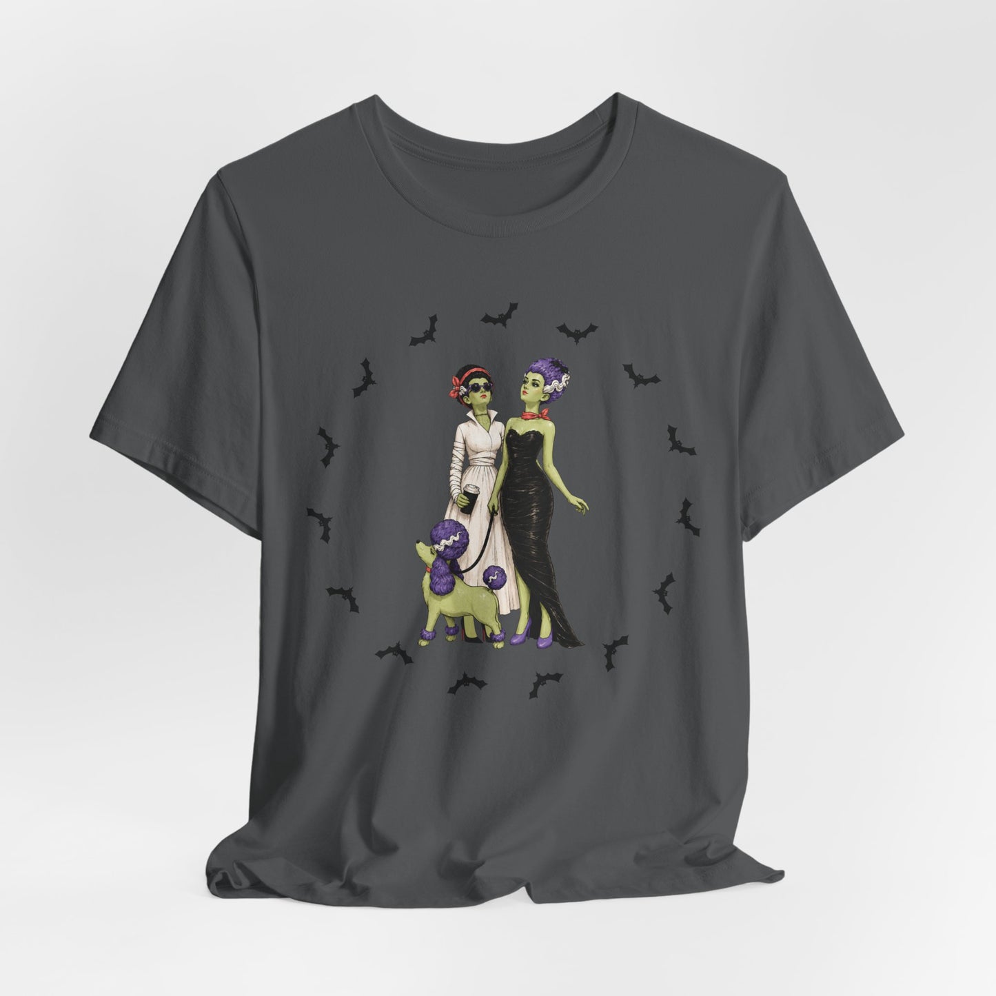 Monster Brides - Gothic Dog Walk Tee — Lesbian Couple Shirt