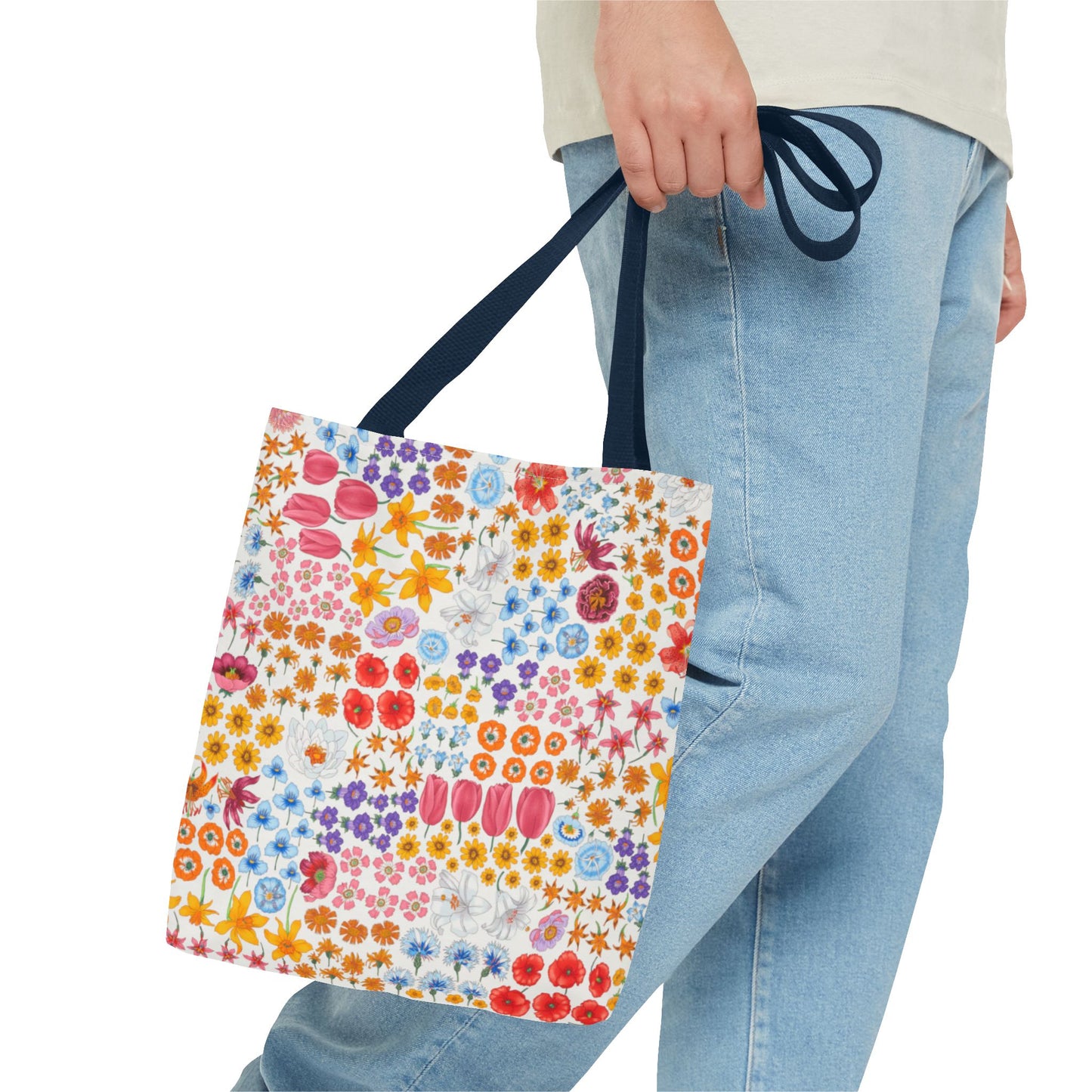 Colorful Floral Tote Bag for Everyday Use "Flora" Design!