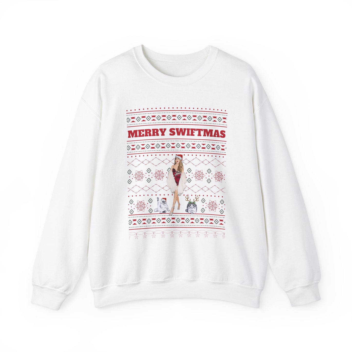 Ugly Swiftmas Sweater - Unisex Heavy Blend™ Crewneck Sweatshirt