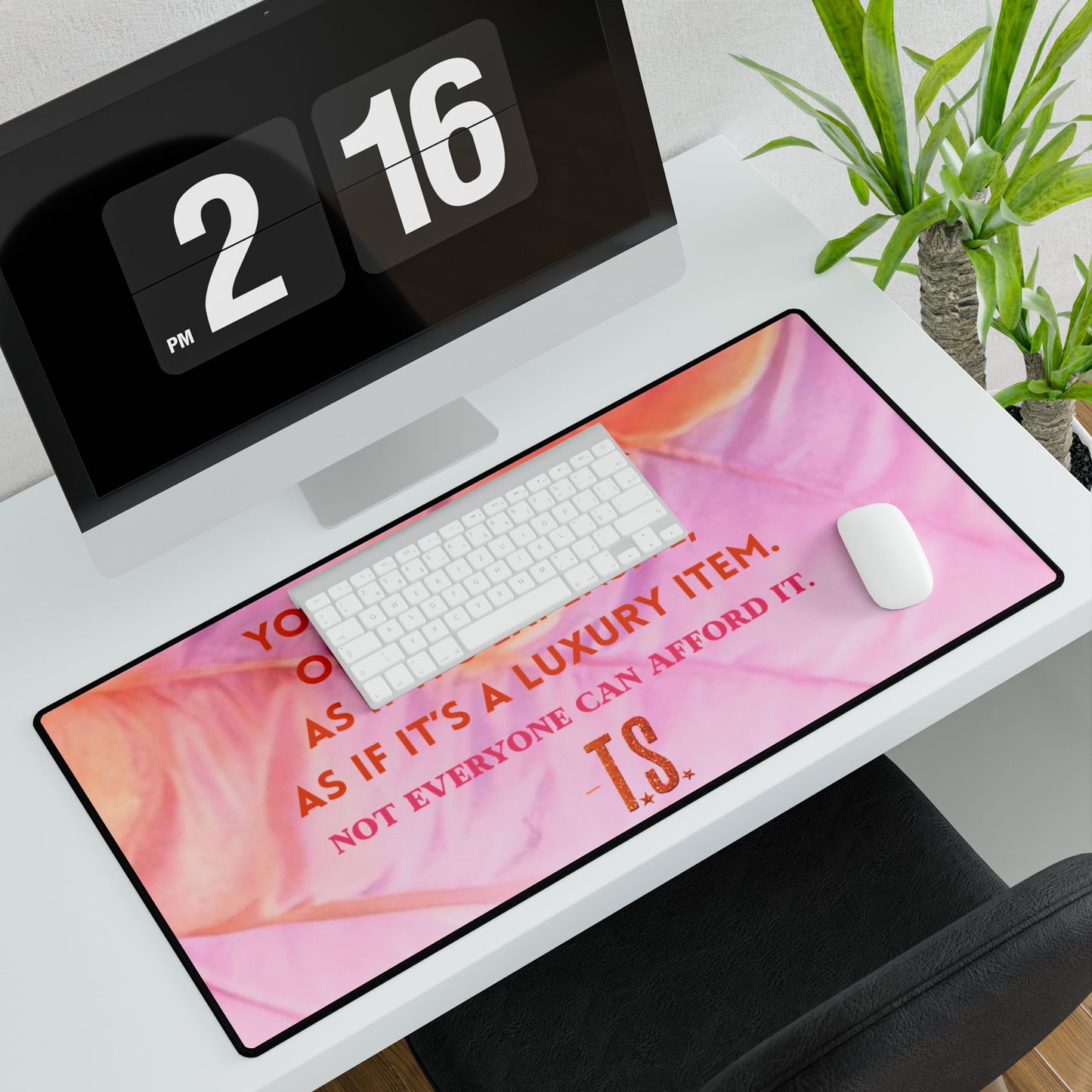 Luxury Energy Desk Mats for Home Office, Desk Accessories, Motivational Gifts, Creative Workspace, Unique Desk Decor