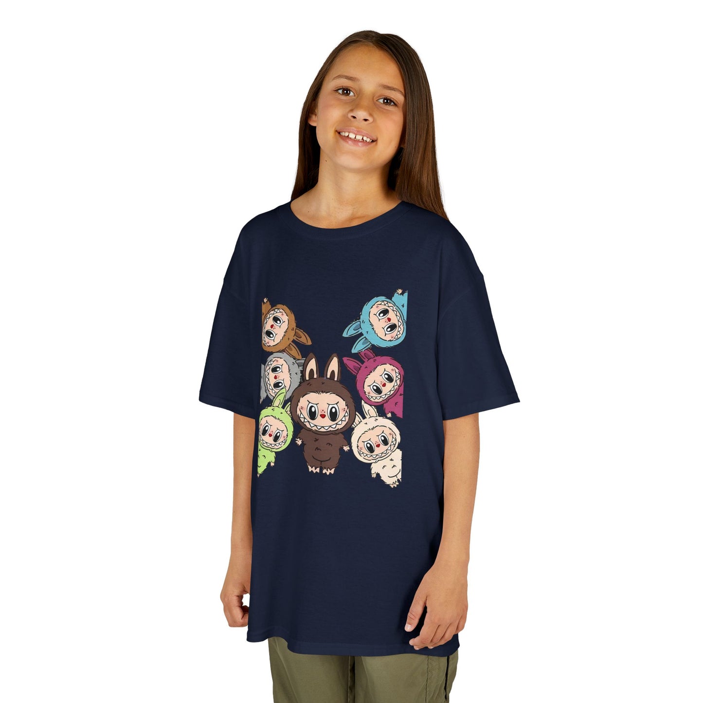 KIDS Adorable Labubu Tee, Fun Graphic Shirt for Boys & Girls, Perfect for Playdates, Birthdays, Family Events, Gifts