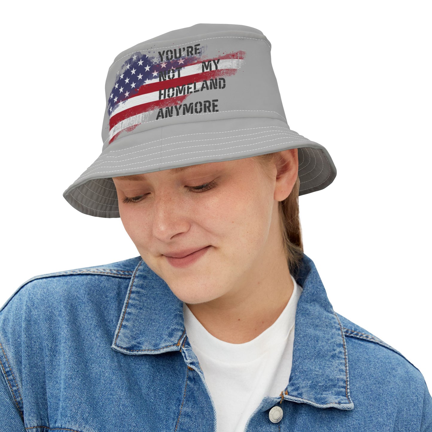 Not My Homeland Anymore Bucket Hat | American Flag Hat | Protest Hat