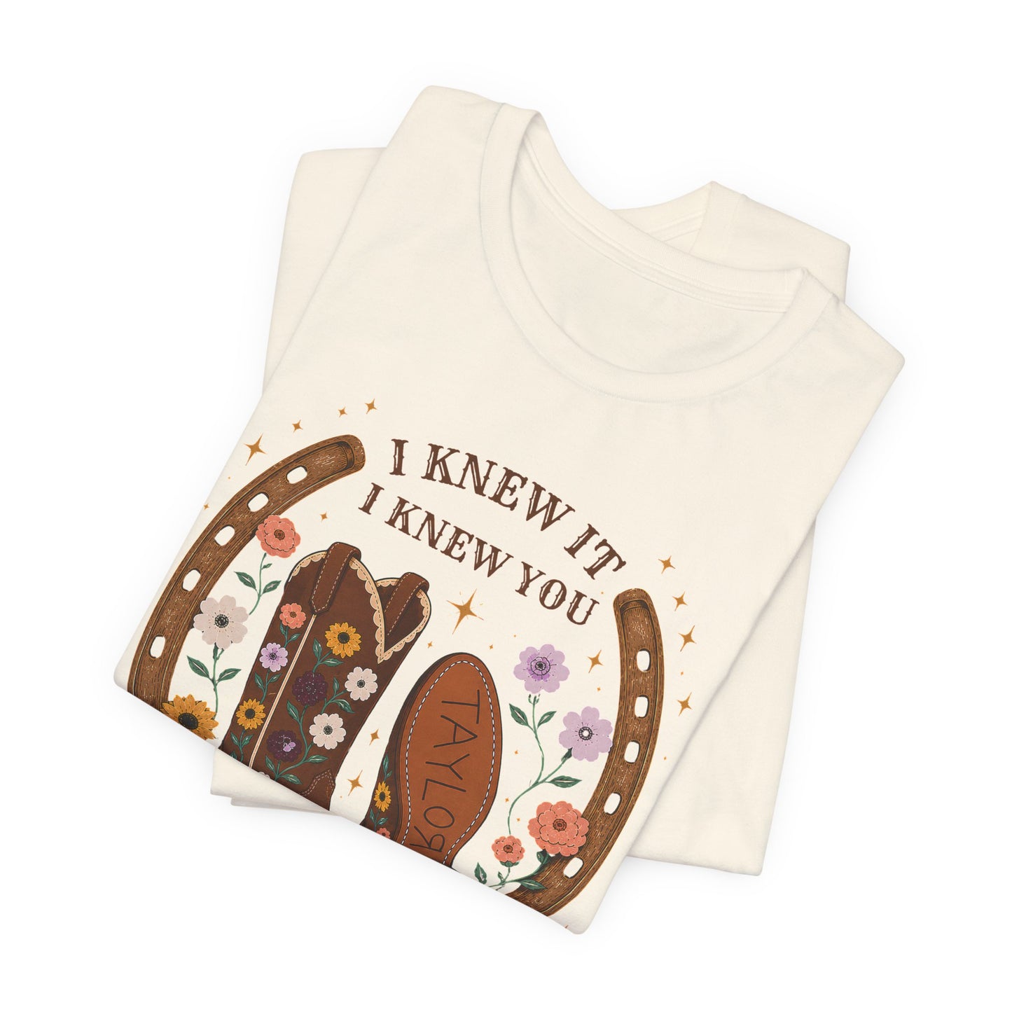 I Knew It I Knew You Cowboy Boots Tee