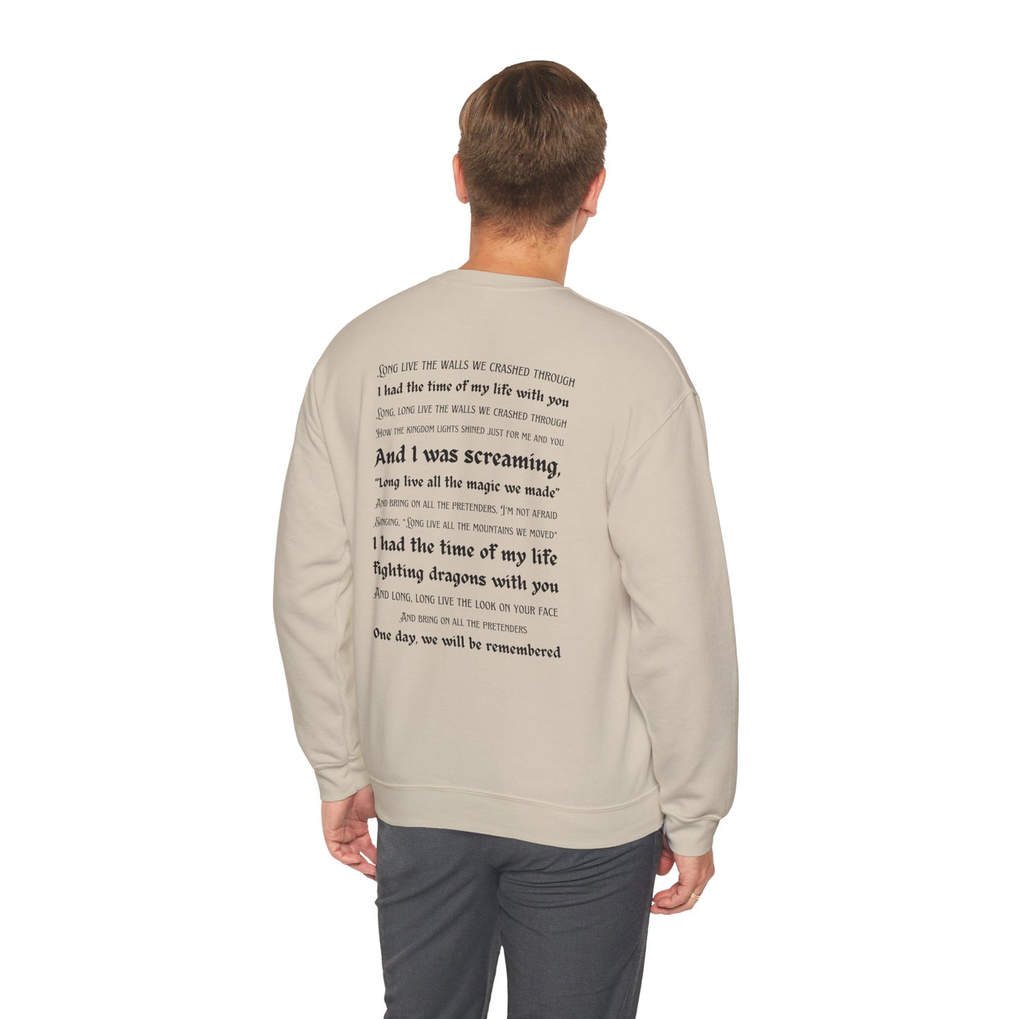 Custom Dates and Surprise Songs - Stage Flowers - Long Live - Unisex Heavy Blend™ Crewneck Sweatshirt