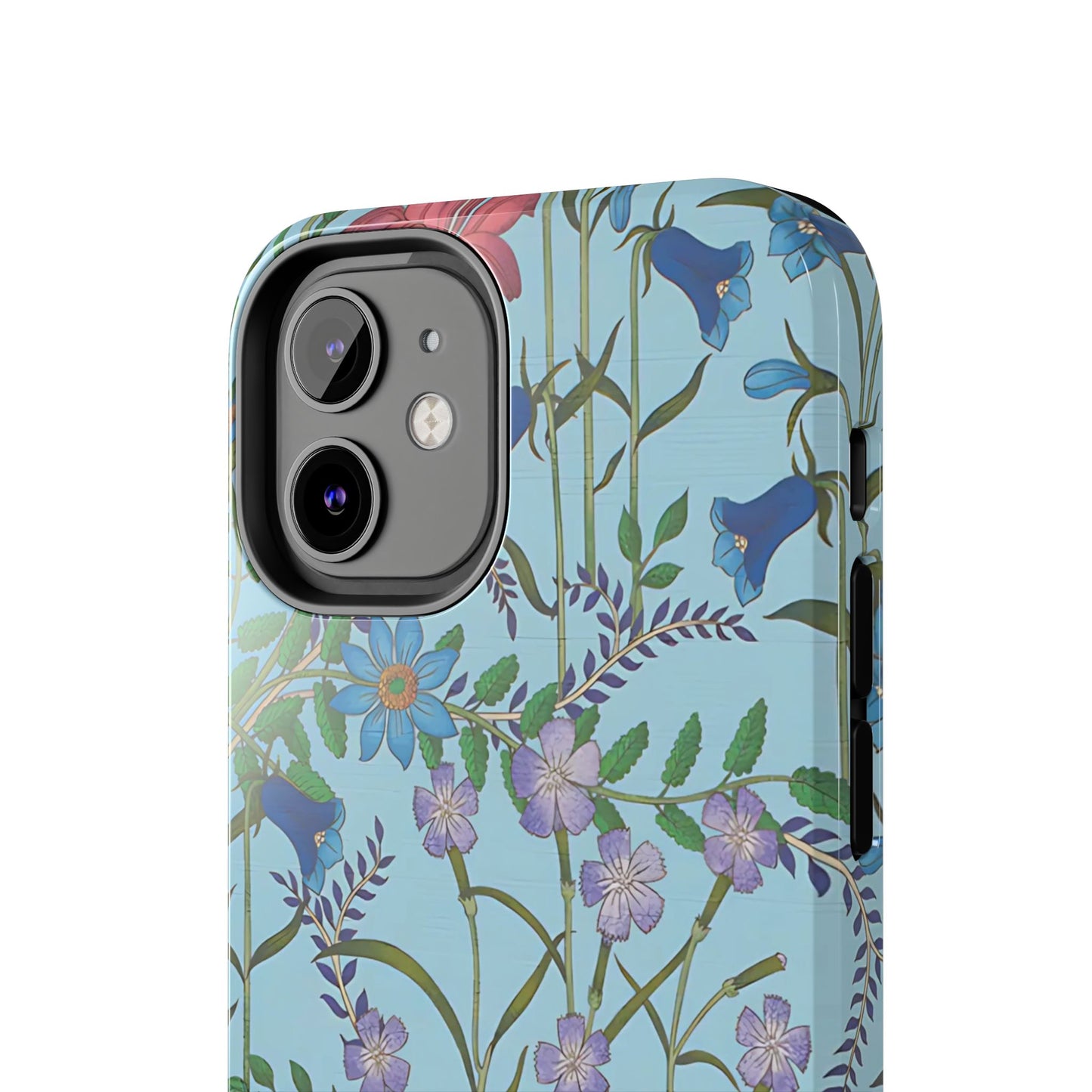 Vibrant Floral Tough Phone Case "Flora Blue"- Durable Protection for Your Device
