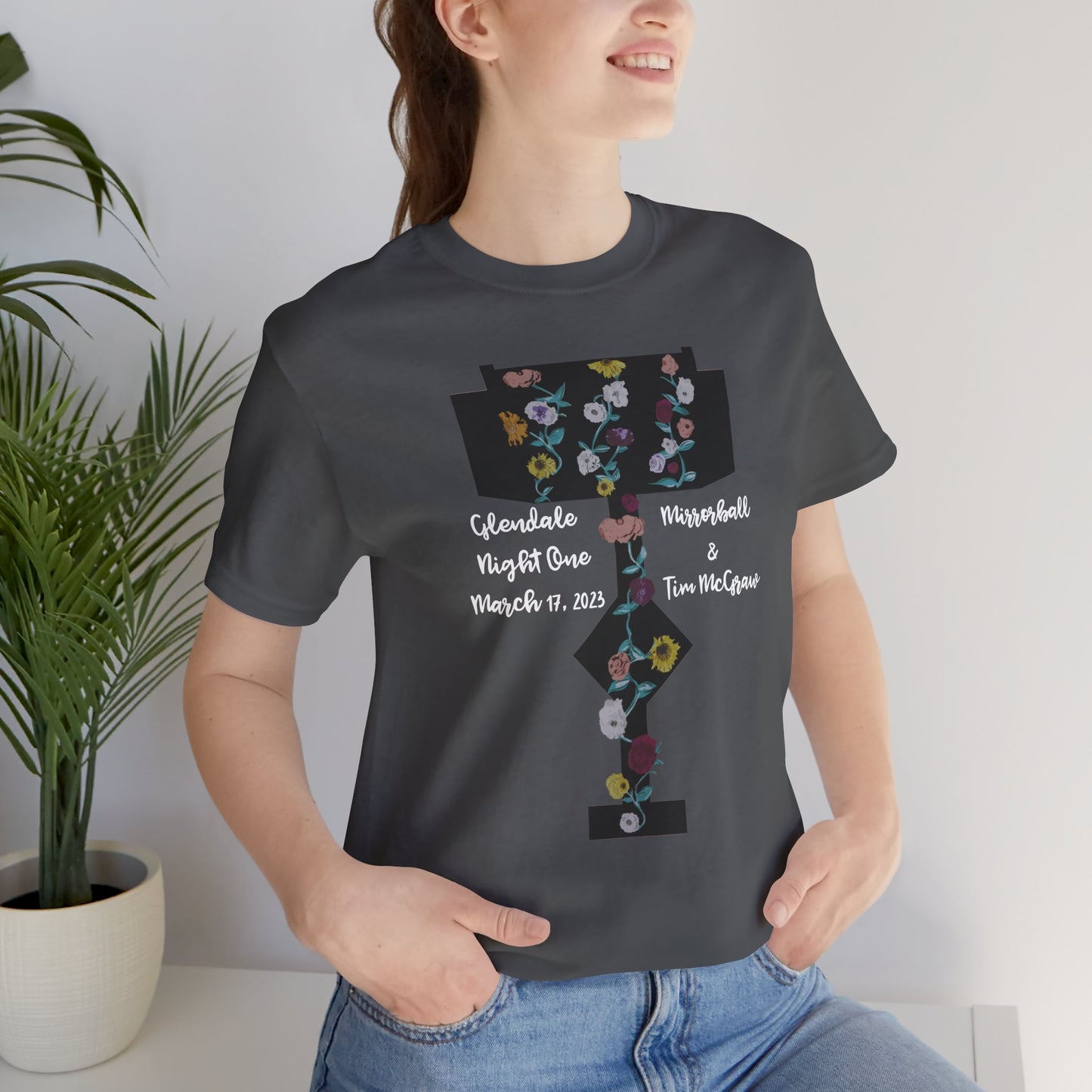 Custom Dates and Surprise Songs - Stage Flowers - Long Live - Unisex Jersey Short Sleeve Tee