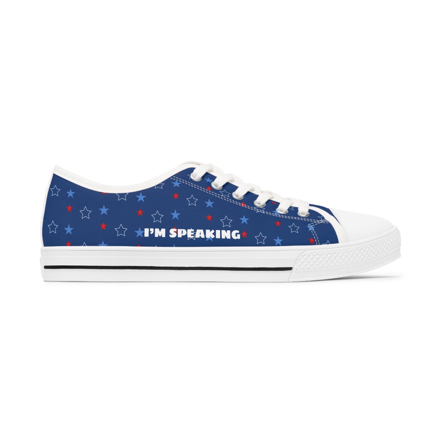 Chucks and Pearls - Kamala Harris 2024 - Women's Low Top Sneakers