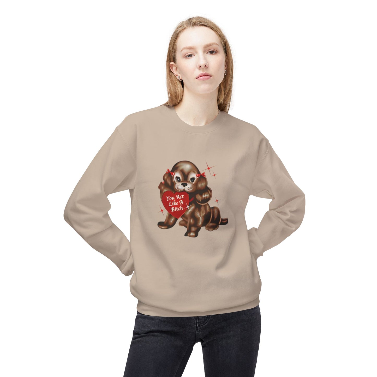 like a bitch sabrina - short n' sweet - Unisex Midweight Softstyle Fleece Crewneck Sweatshirt